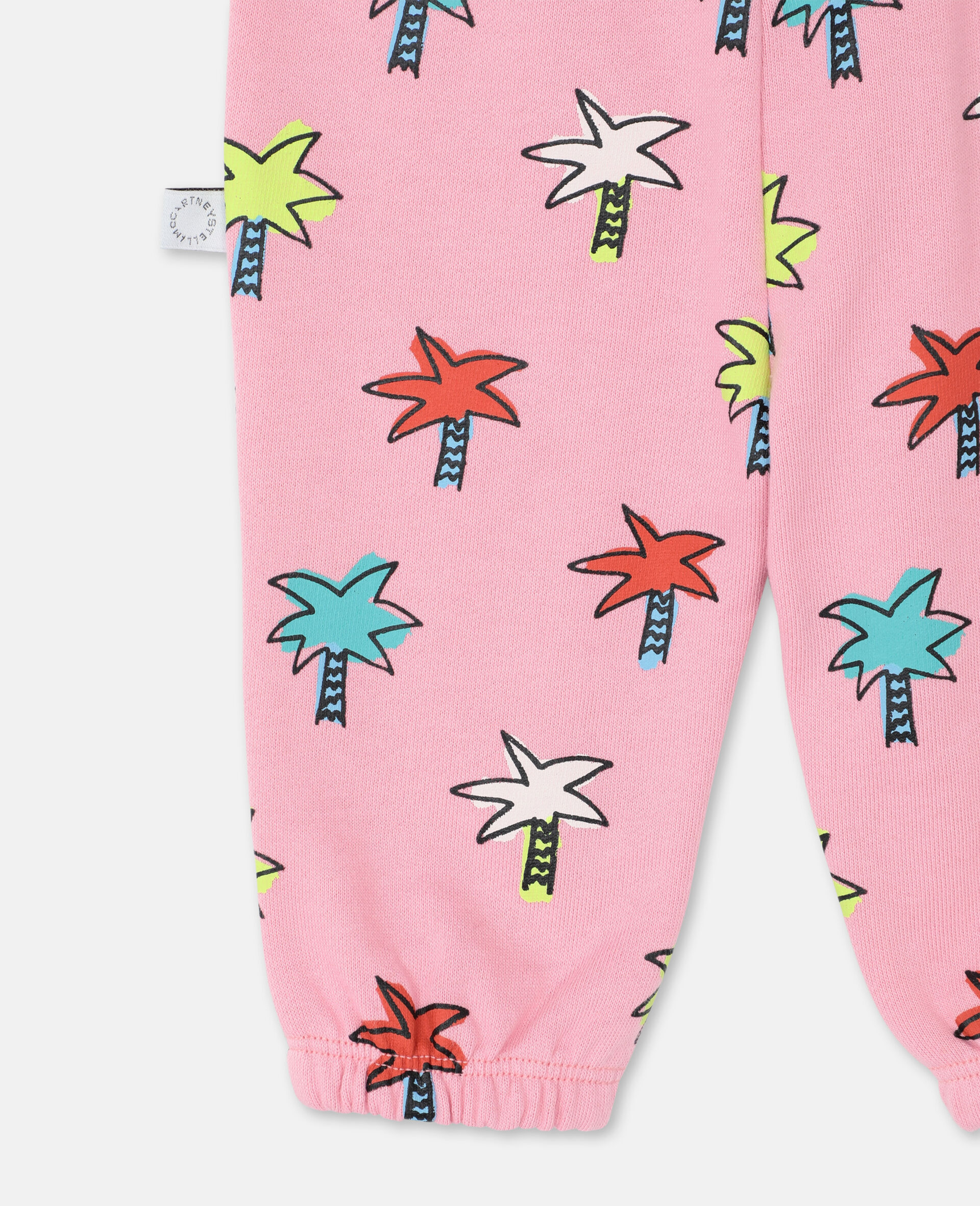 Doodly Palms Cotton Sweatpants -Pink-large image number 2