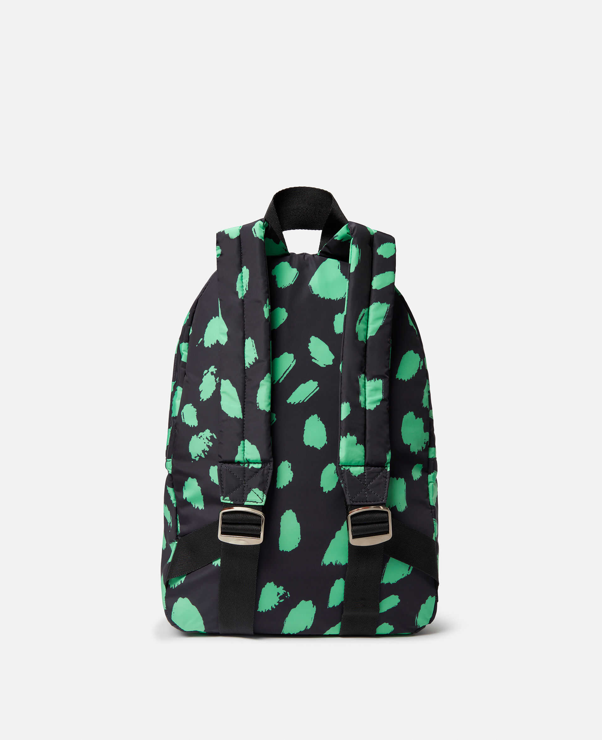 Camo Spot Print Backpack-Black-large image number 1