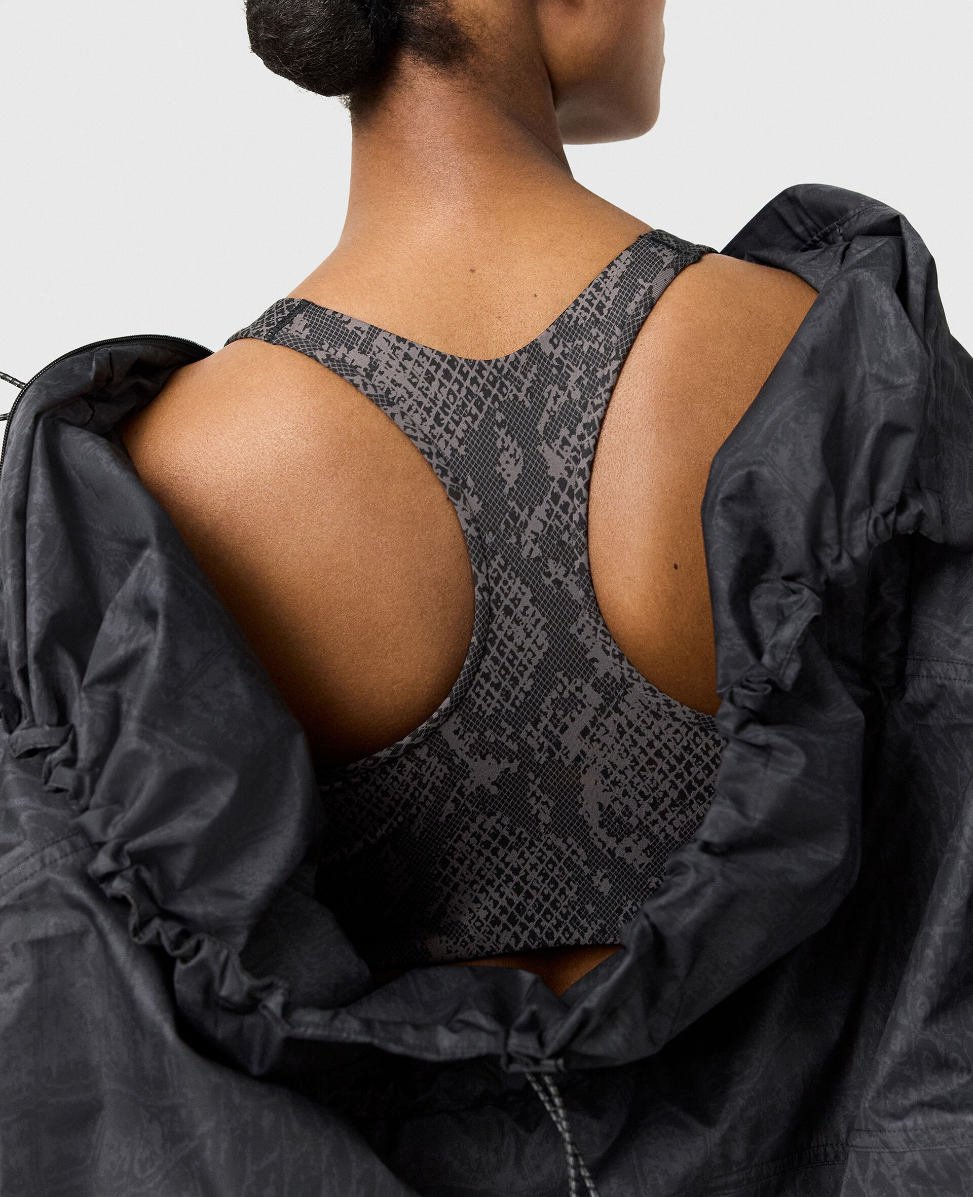 Brassiere de sport a imprime serpent Power Impact TruePurpose-Marron-large image number 2