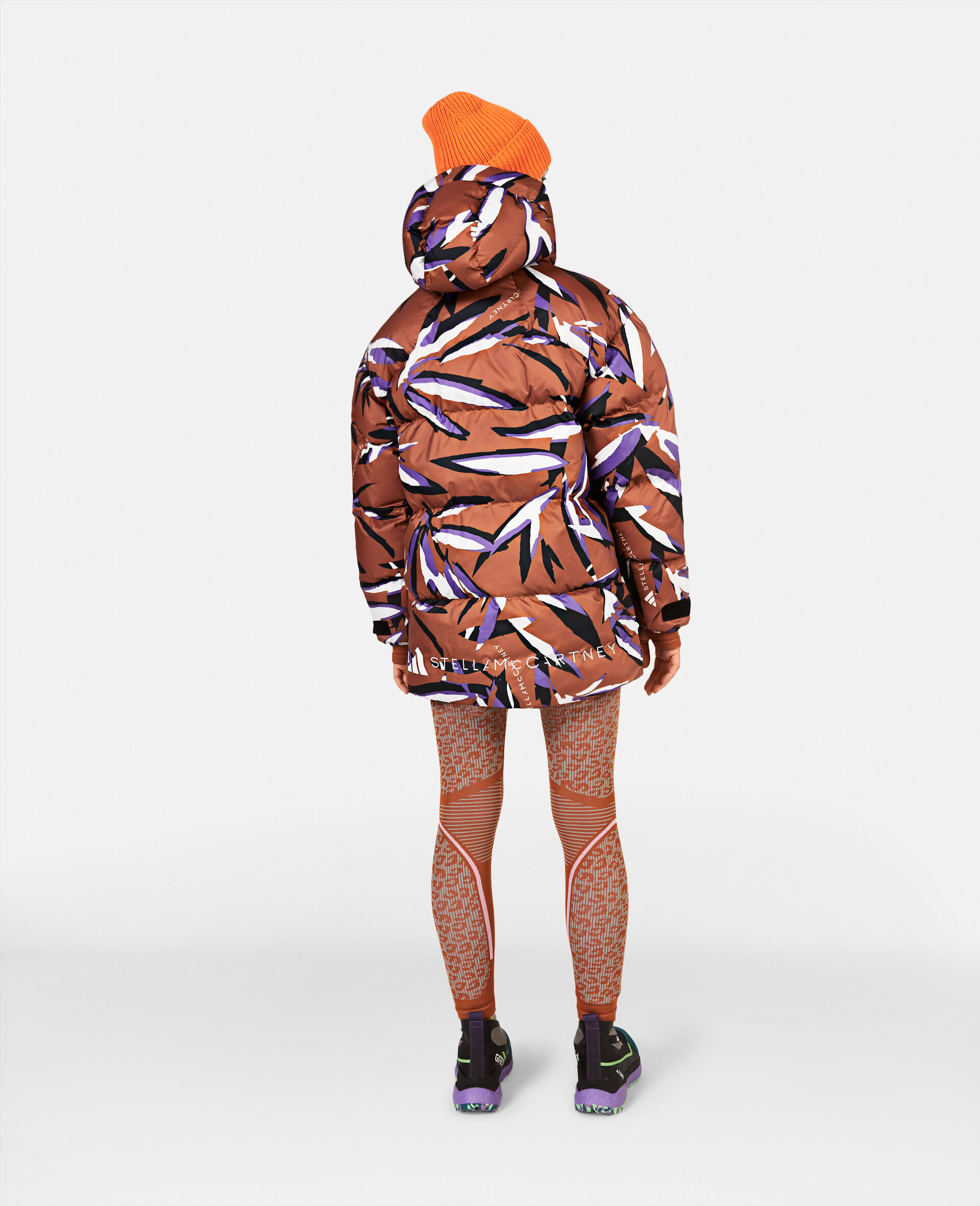 TrueNature Floral Print Mid-Length Padded Jacket-Multicoloured-large image number 2