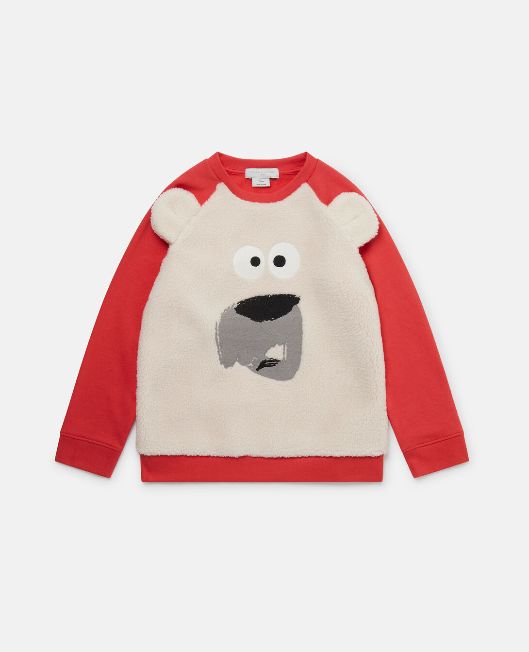 Women Red Polar Bear Fleece Sweatshirt | Stella McCartney SE