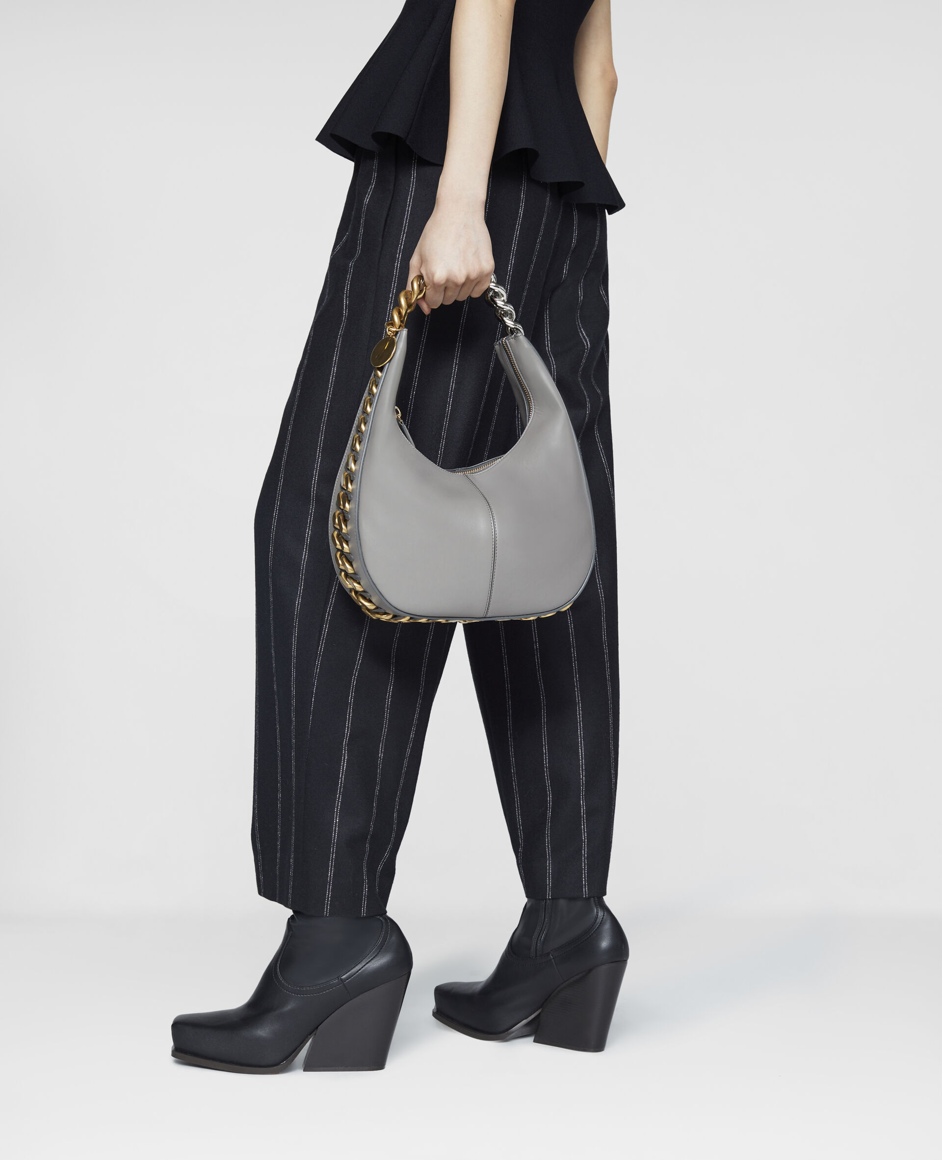 Petit sac porte epaule zippe Frayme-Noir-large image number 1