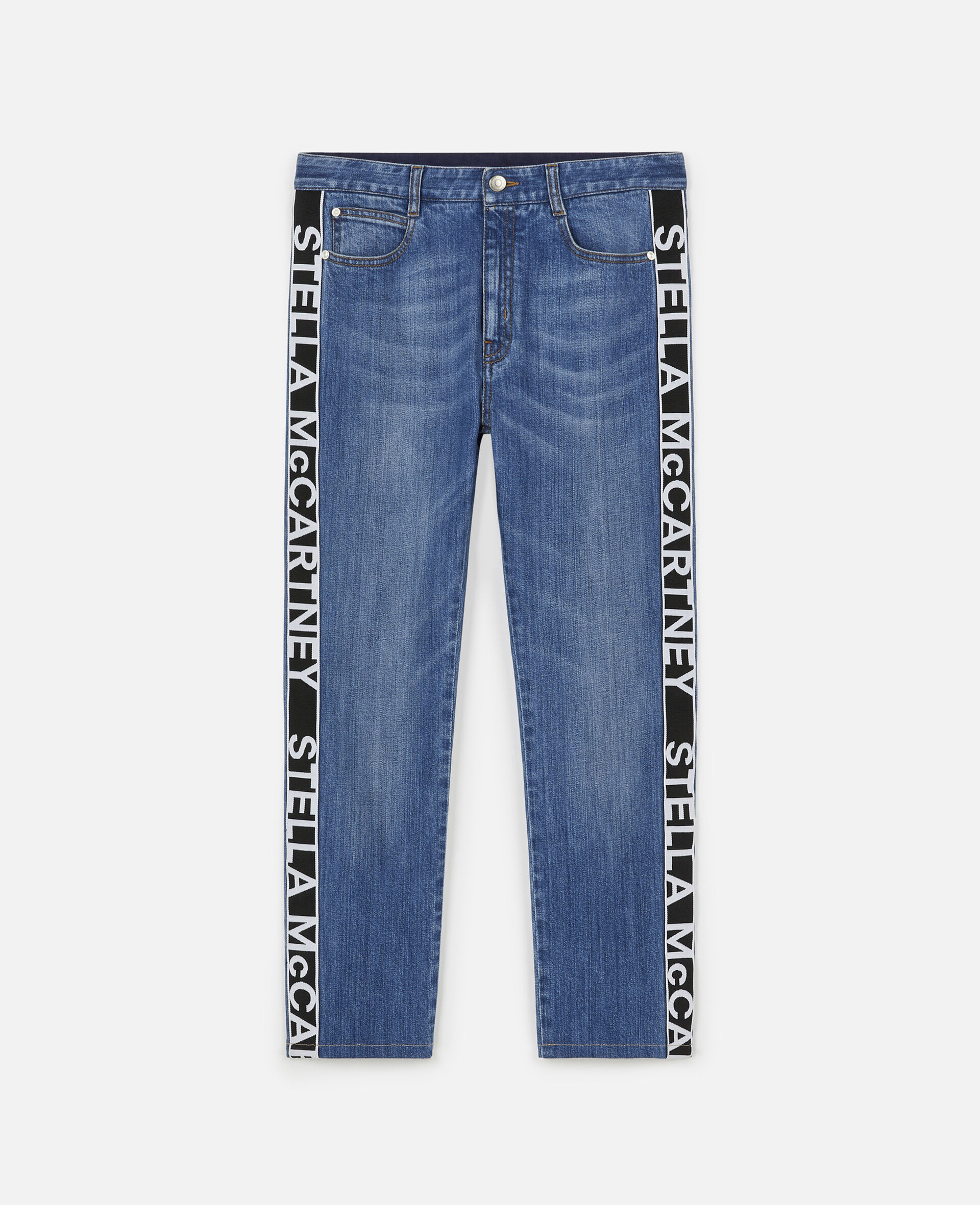 Boyfriend-Jeans in Skinny-Passform-Blau-large