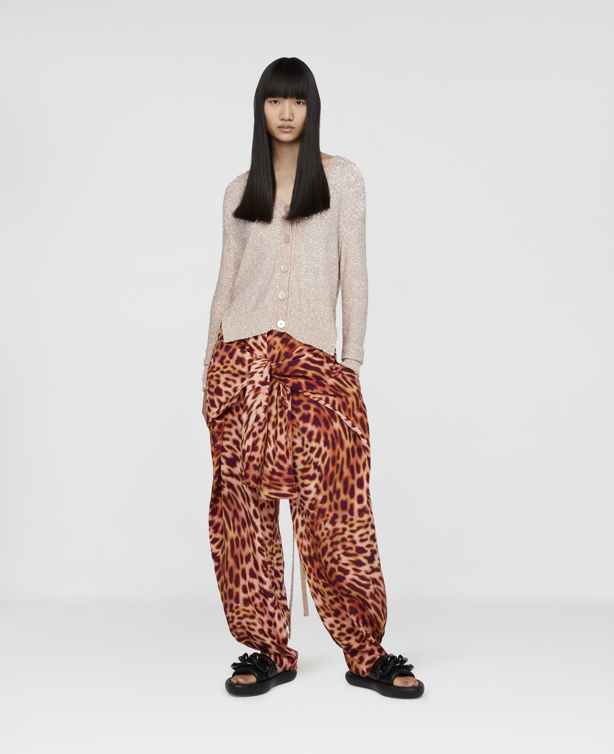 Stella McCartney Donna Abbigliamento Pantaloni e jeans Pantaloni Pantaloni a zampa Pantaloni con vita a portafoglio 
