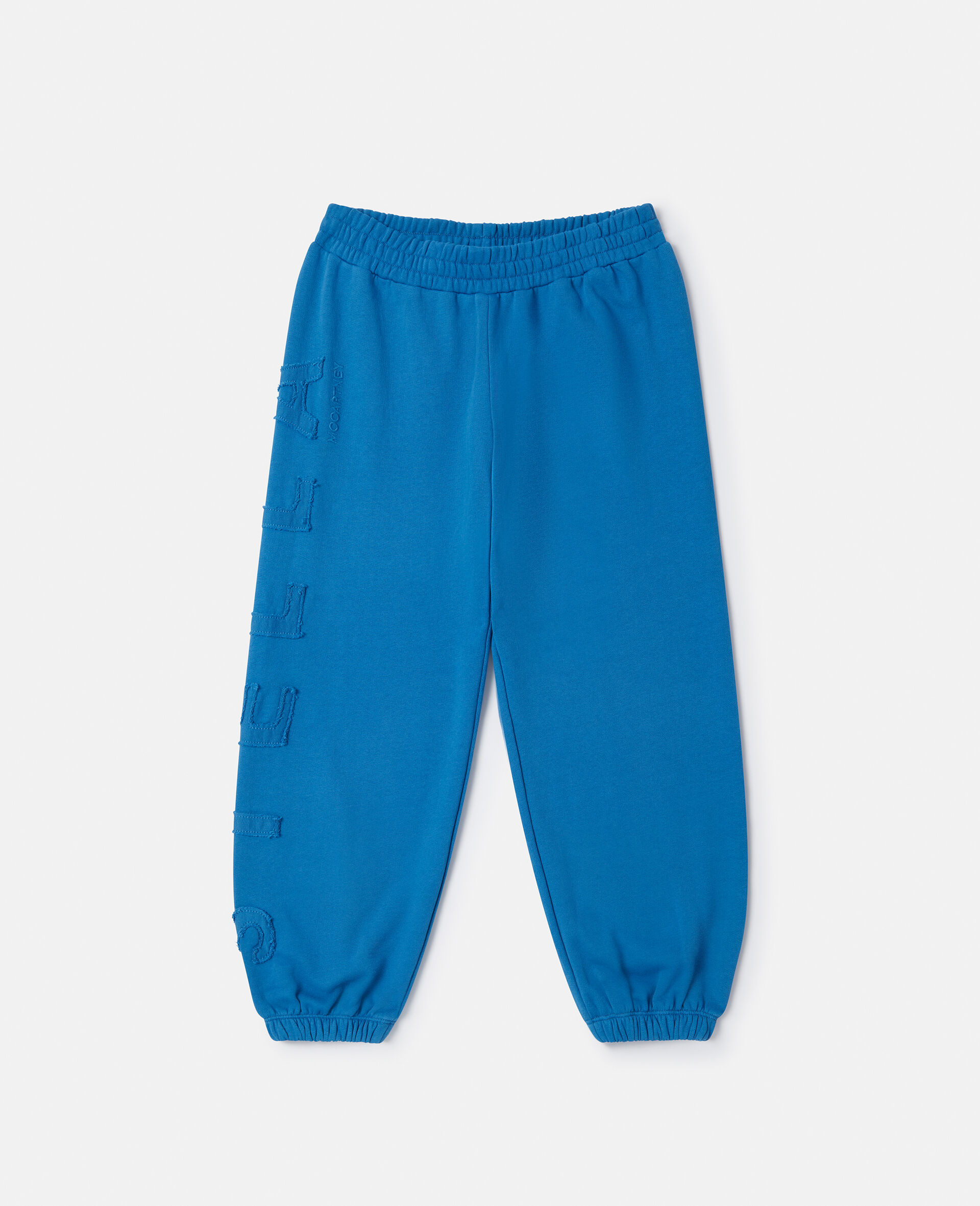 Pantalon de jogging avec imprime monogramme-Bleu-medium