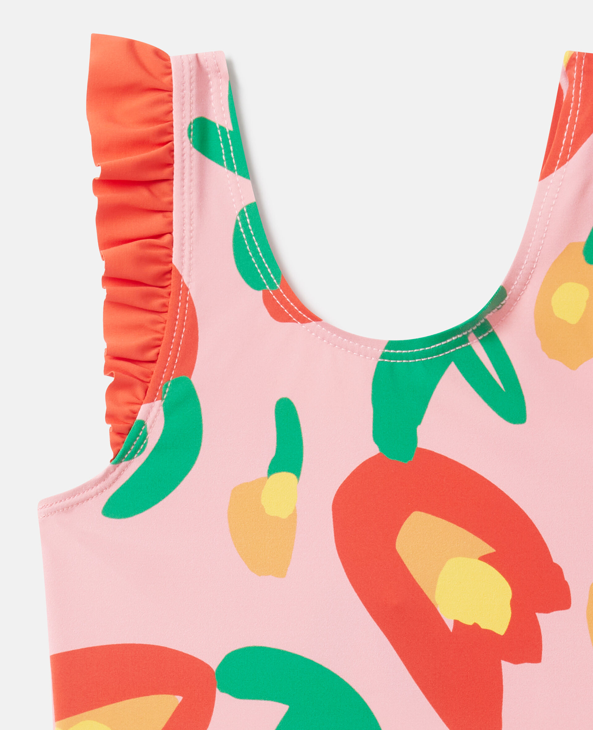 Floral Print Swimsuit-Pink-medium