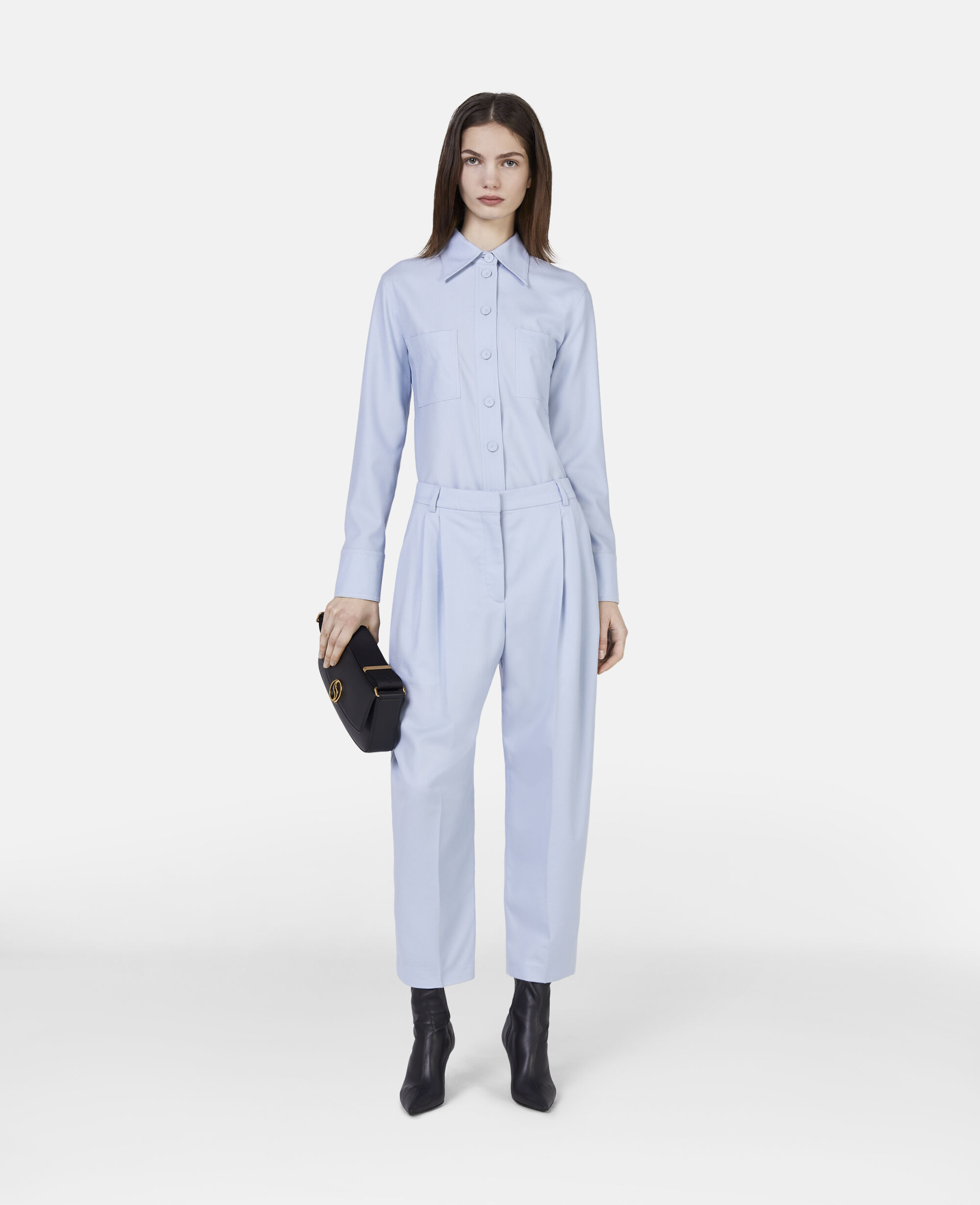 Camicia con shop colletto lungo