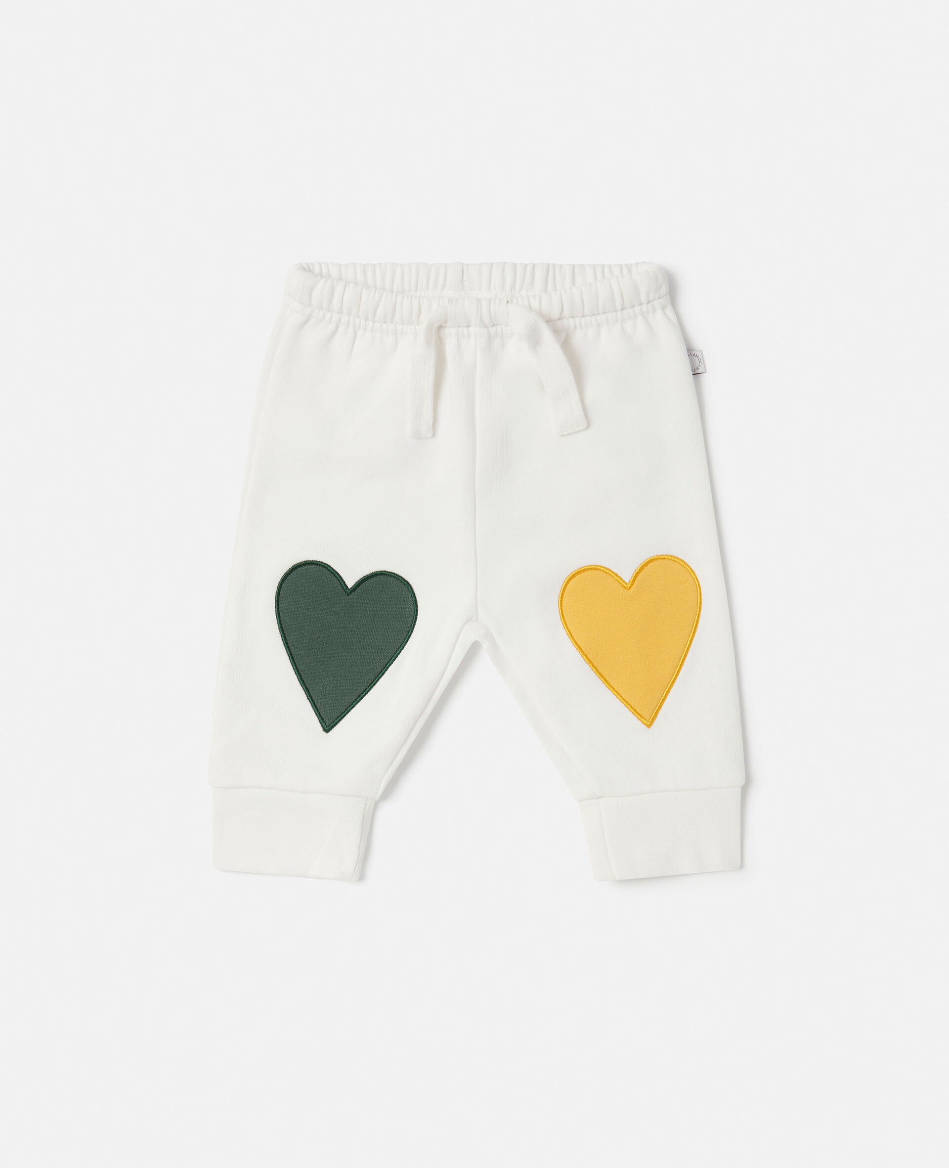 Heart Patch Joggers-White-large image number 0