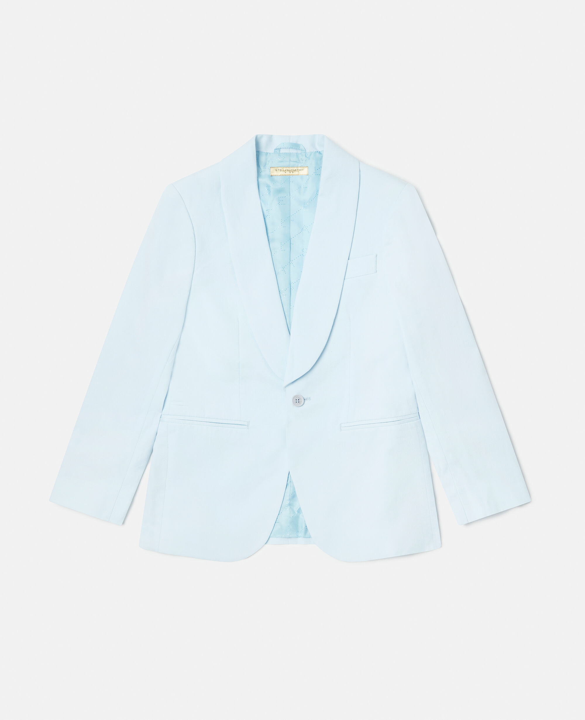 Kids Blue Logo Lining Blazer Stella McCartney IE