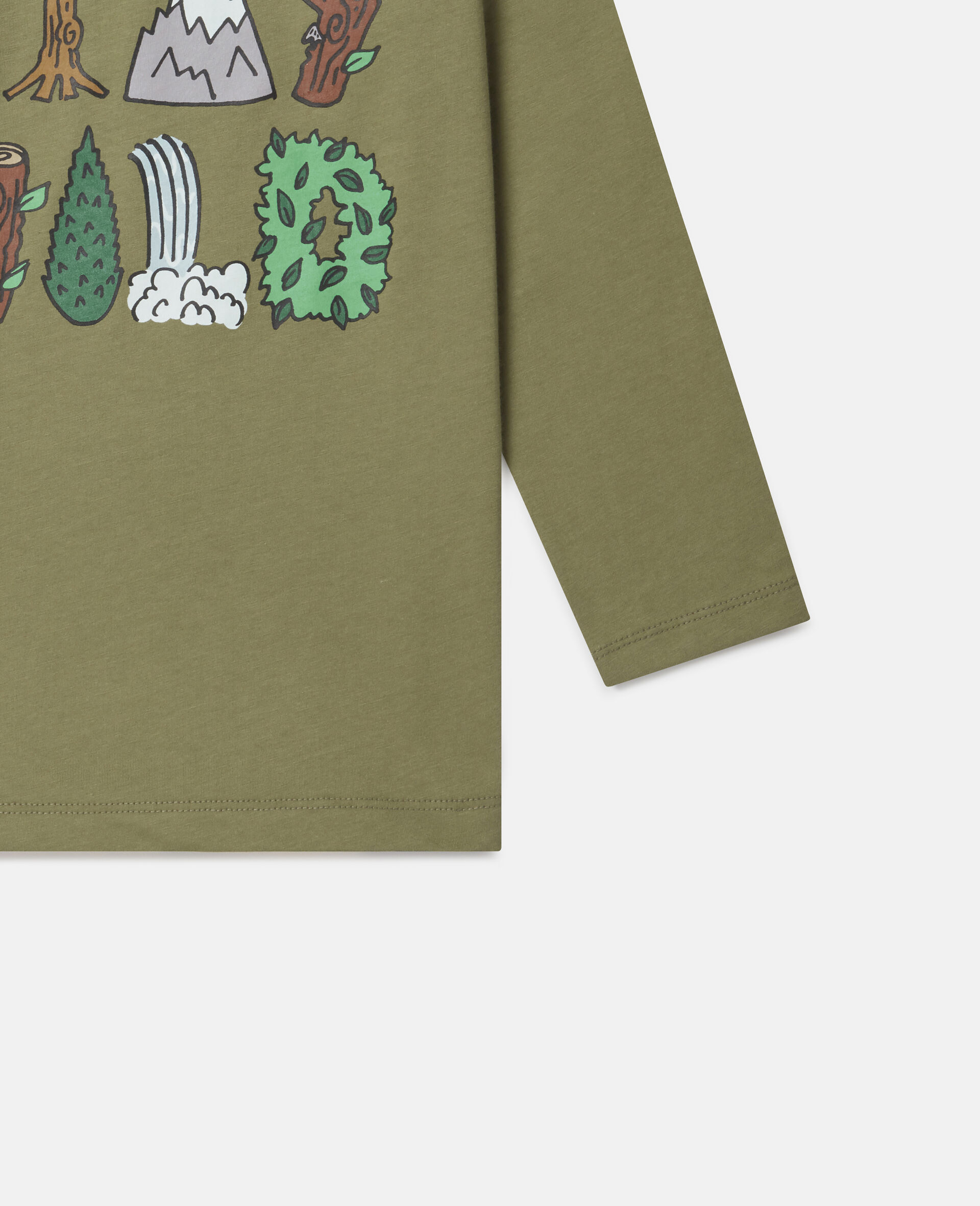 Oversized 'Stay Wild' Top-Green-large image number 2
