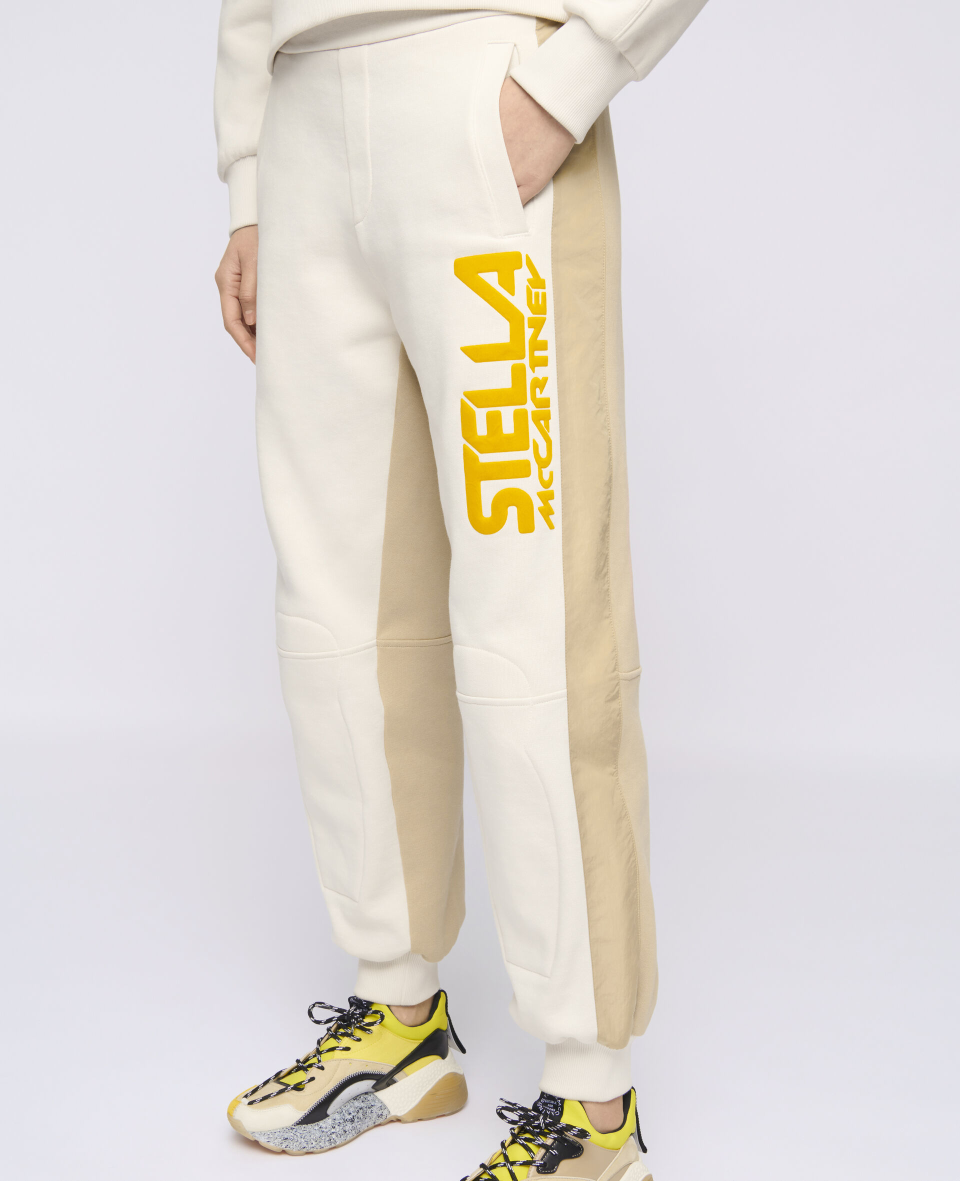 Stella McCartney Logo Pants -White-large image number 3