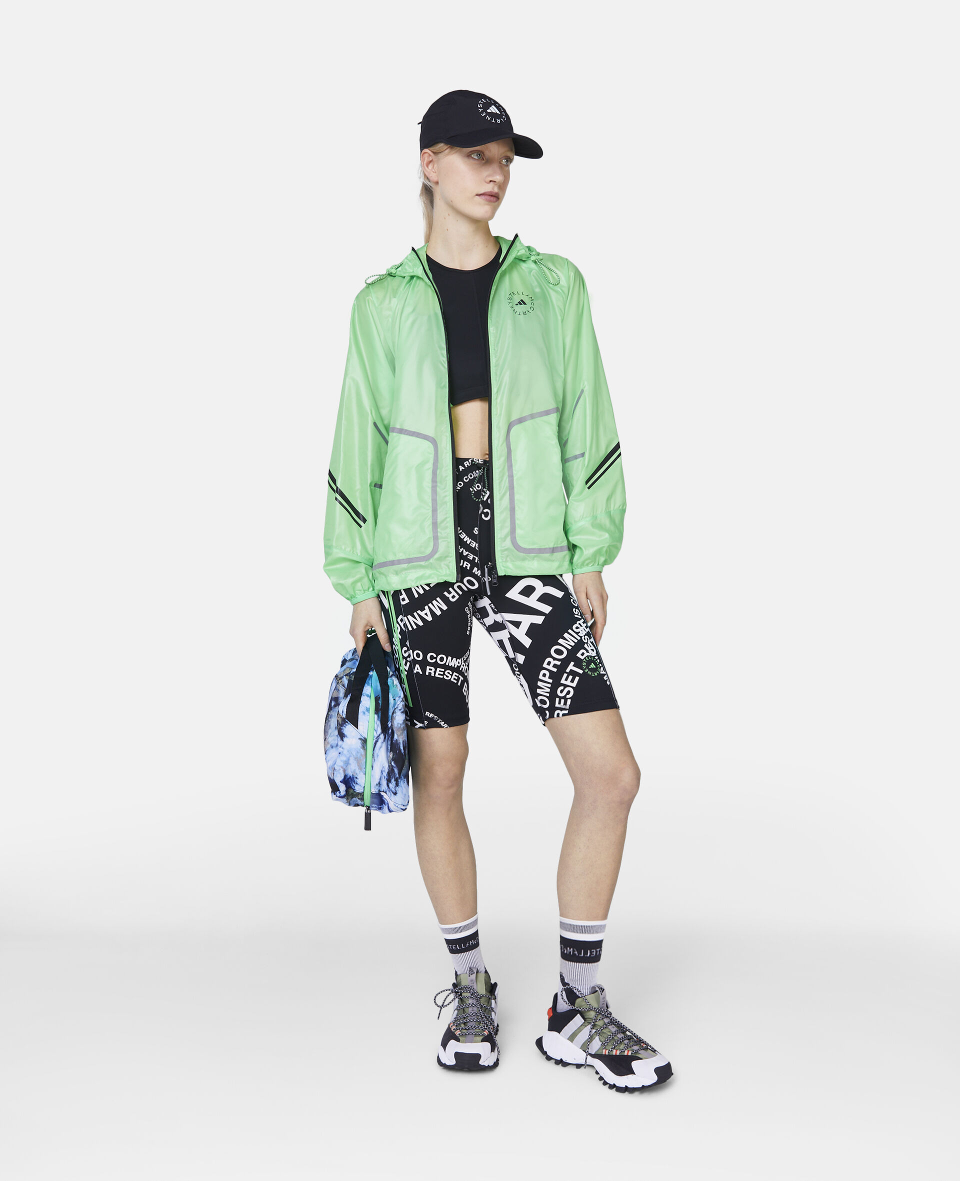 TruePace Reflective Running Jacket-Green-large image number 1