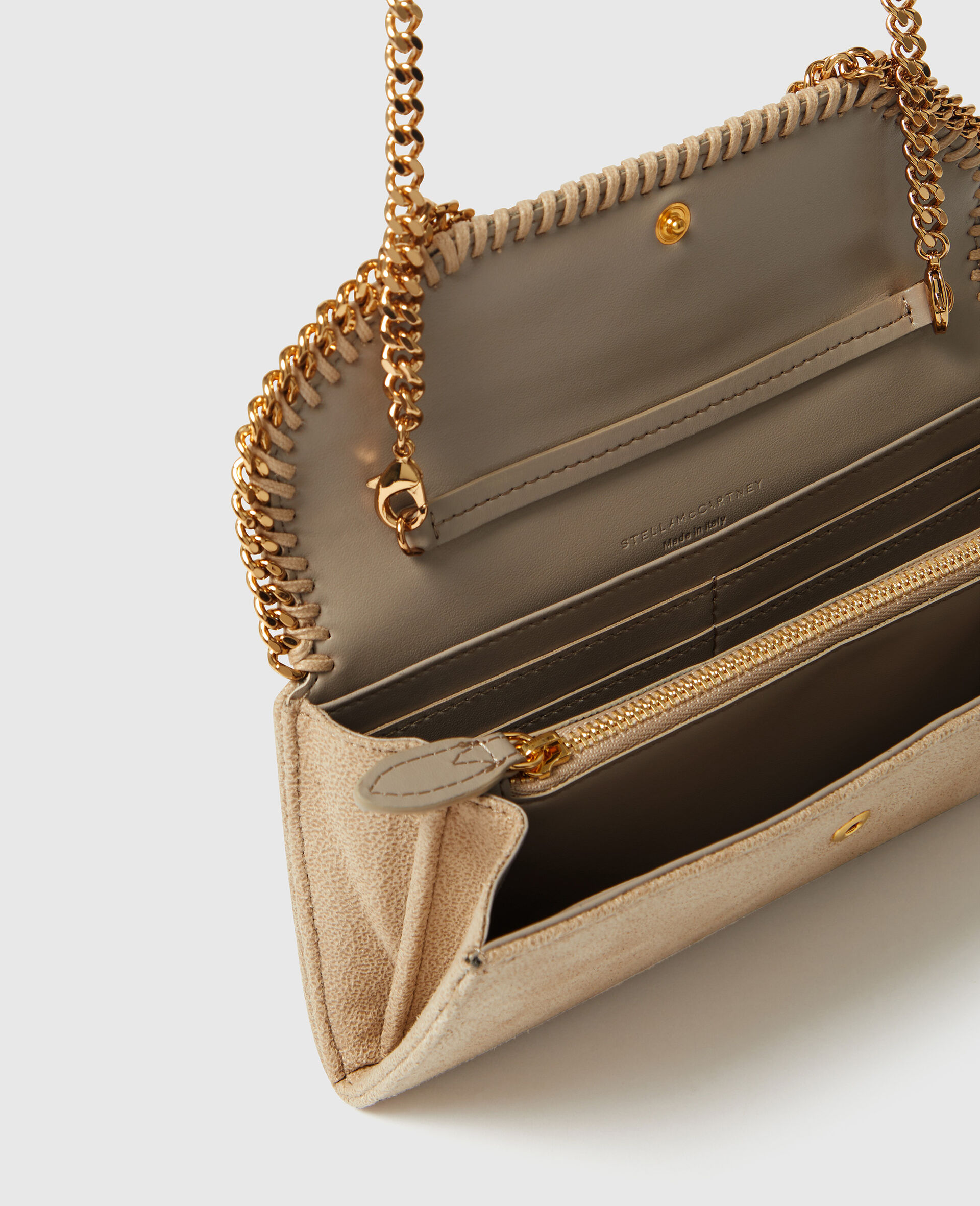 Falabella Wallet-On-Chain Crossbody -Cream-large image number 3