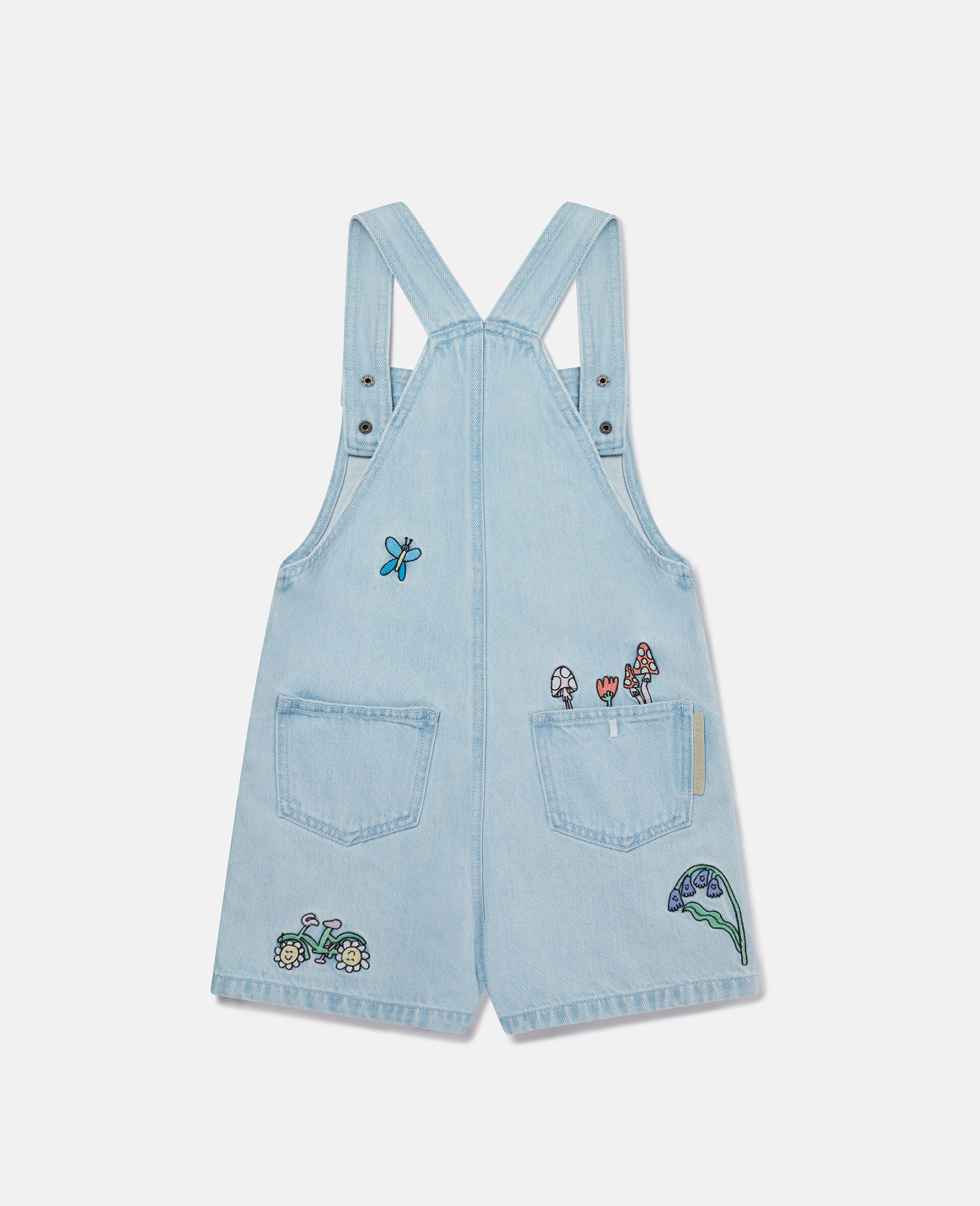 Woodland Friends Denim Dungarees -Blue-large image number 2