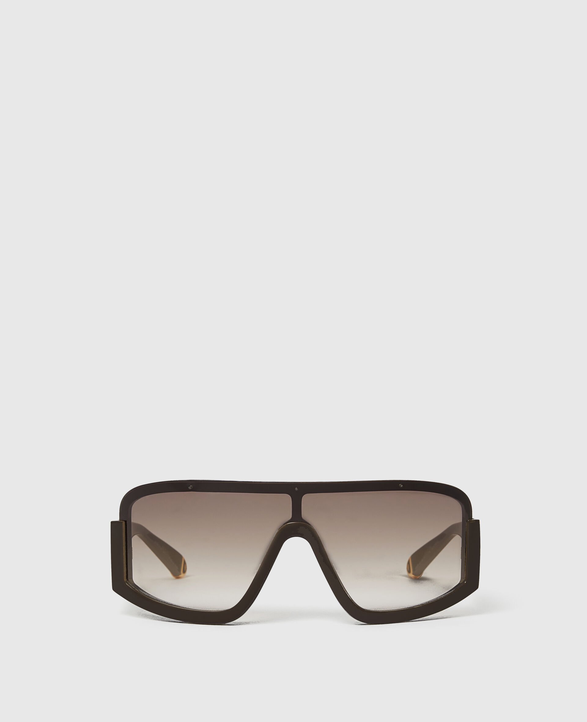 Chunky Straight-Edge Sunglasses-Black-large image number 0