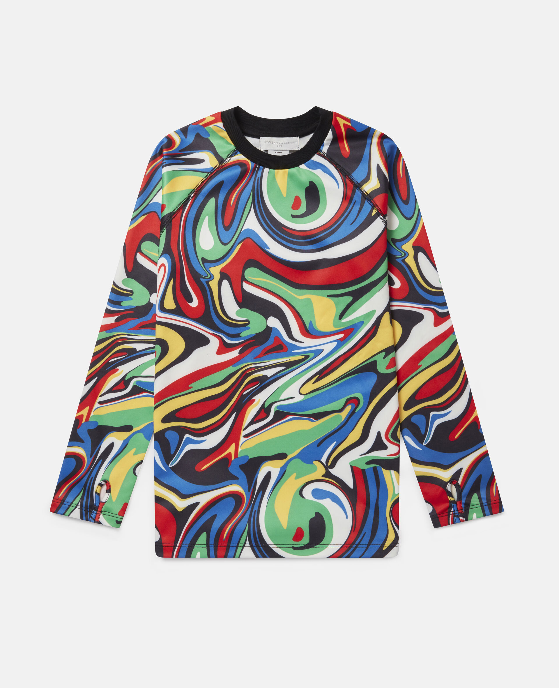 Marble Jersey Ski Top-Multicolour-large