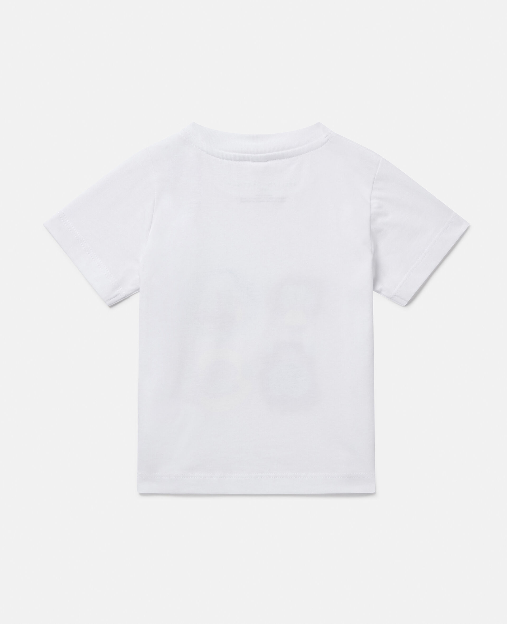 Monkey Family Print T-Shirt-White-large image number 2
