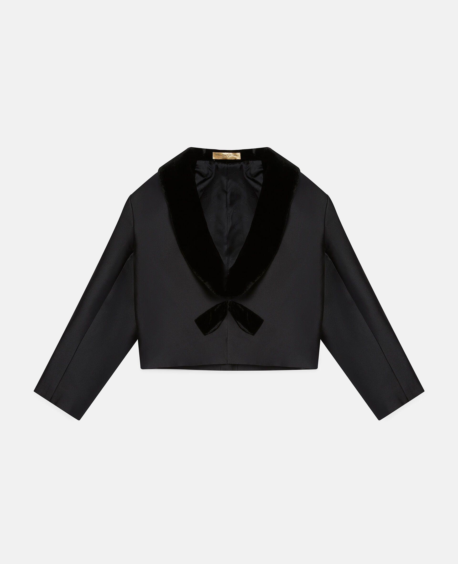 Bow Suit Jacket-Black-large image number 0