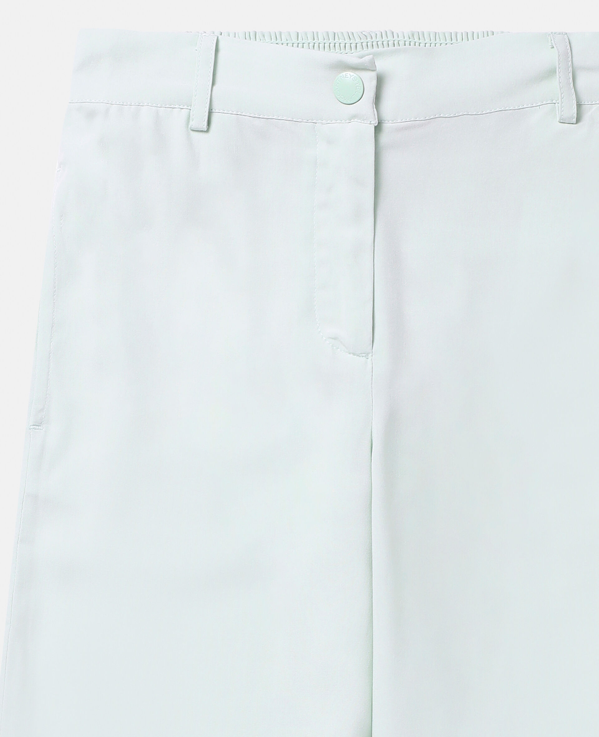 Scalloped Edge Wide Leg Trousers-Green-large image number 3