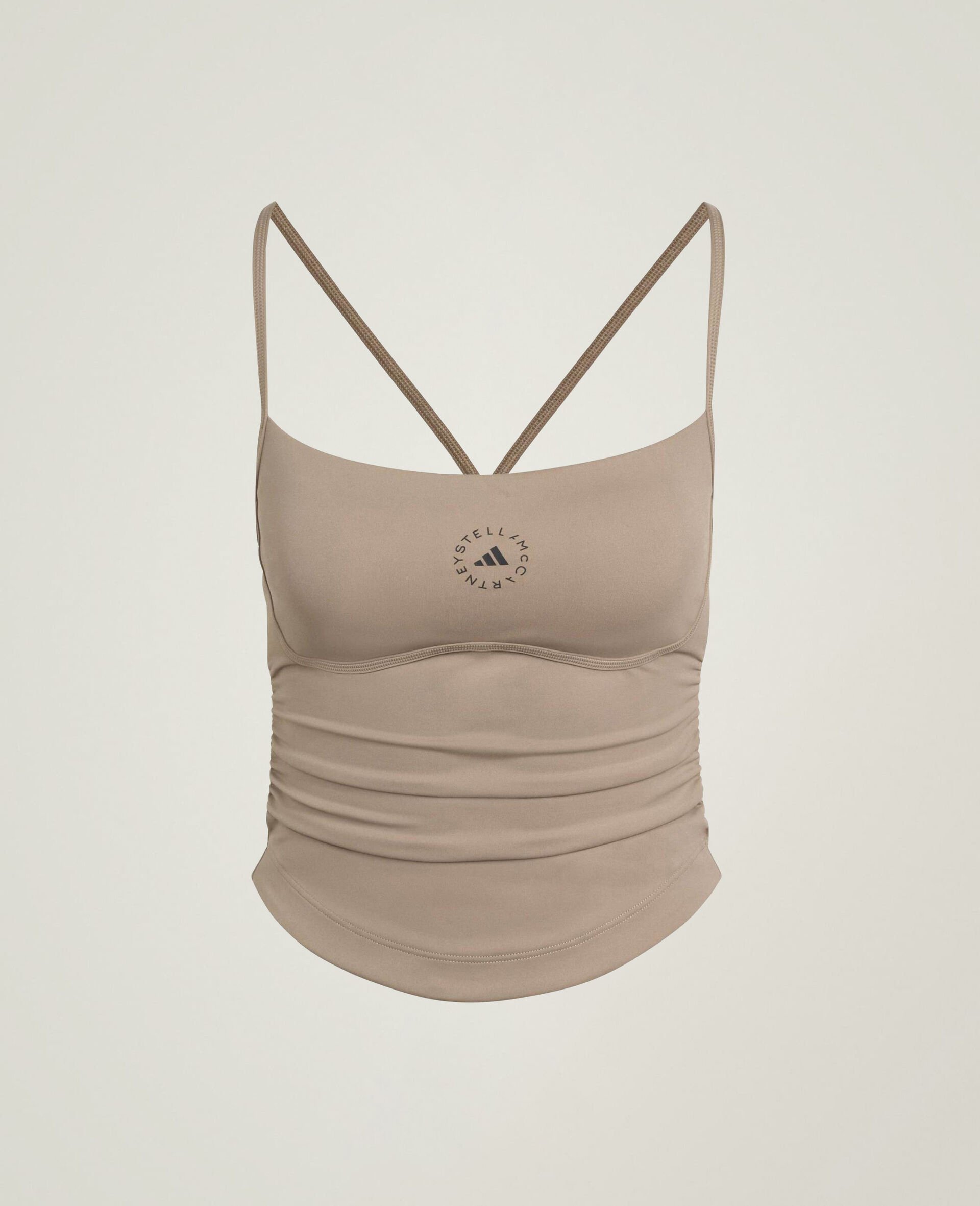 Studio Spaghetti Strap Tank-Brown-medium