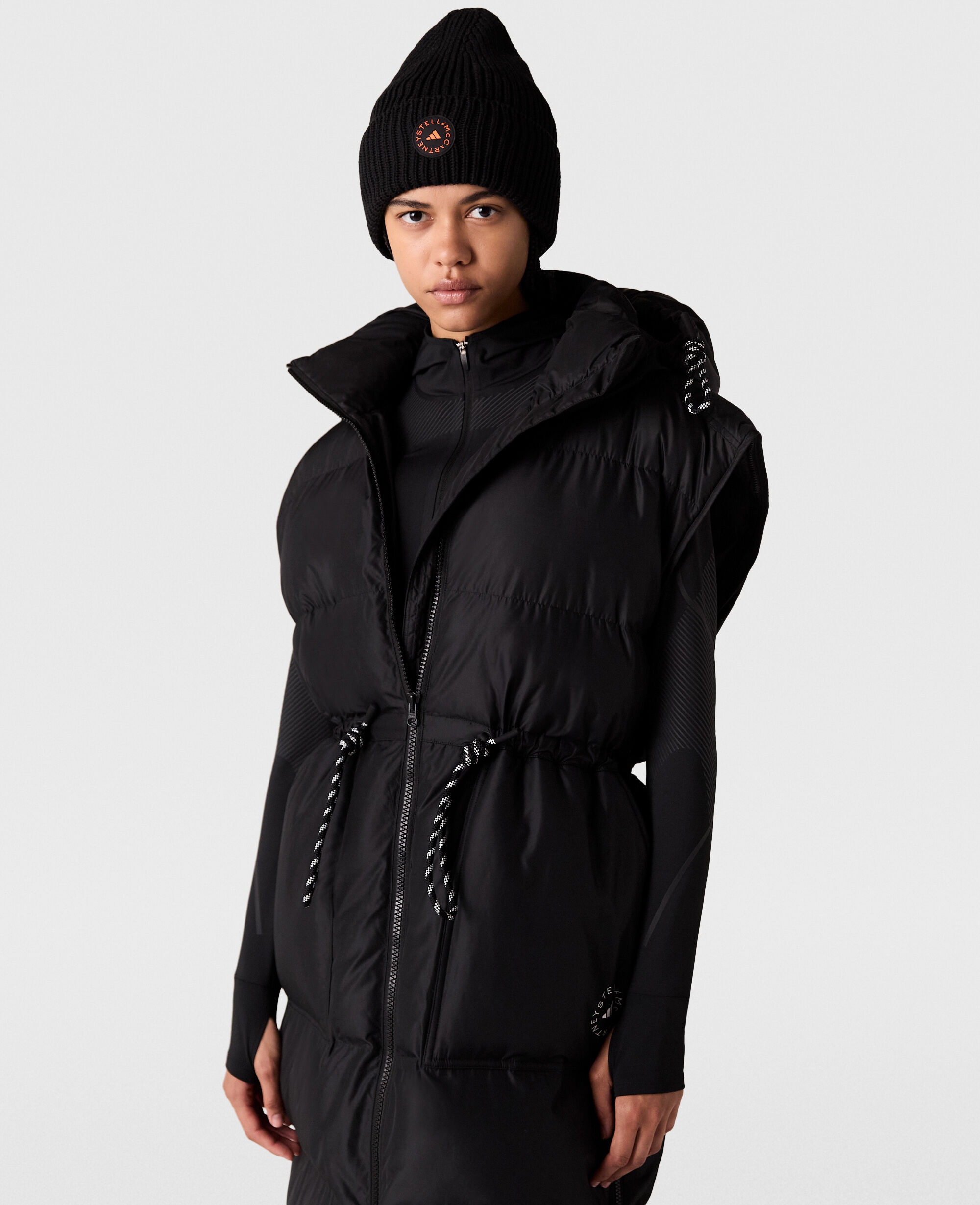 Women ブラック TrueCasuals ロング パデッドコート | Stella McCartney JP