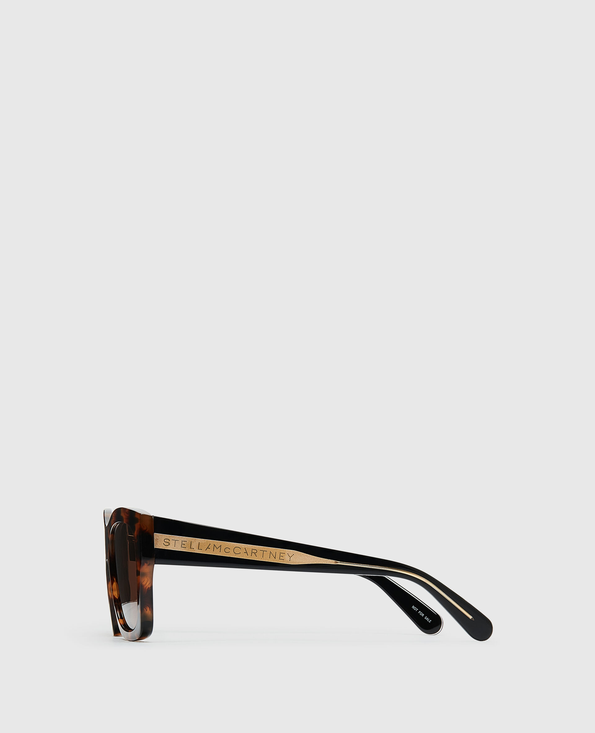 Lunettes de soleil carrees avec logo-Noir-large image number 2