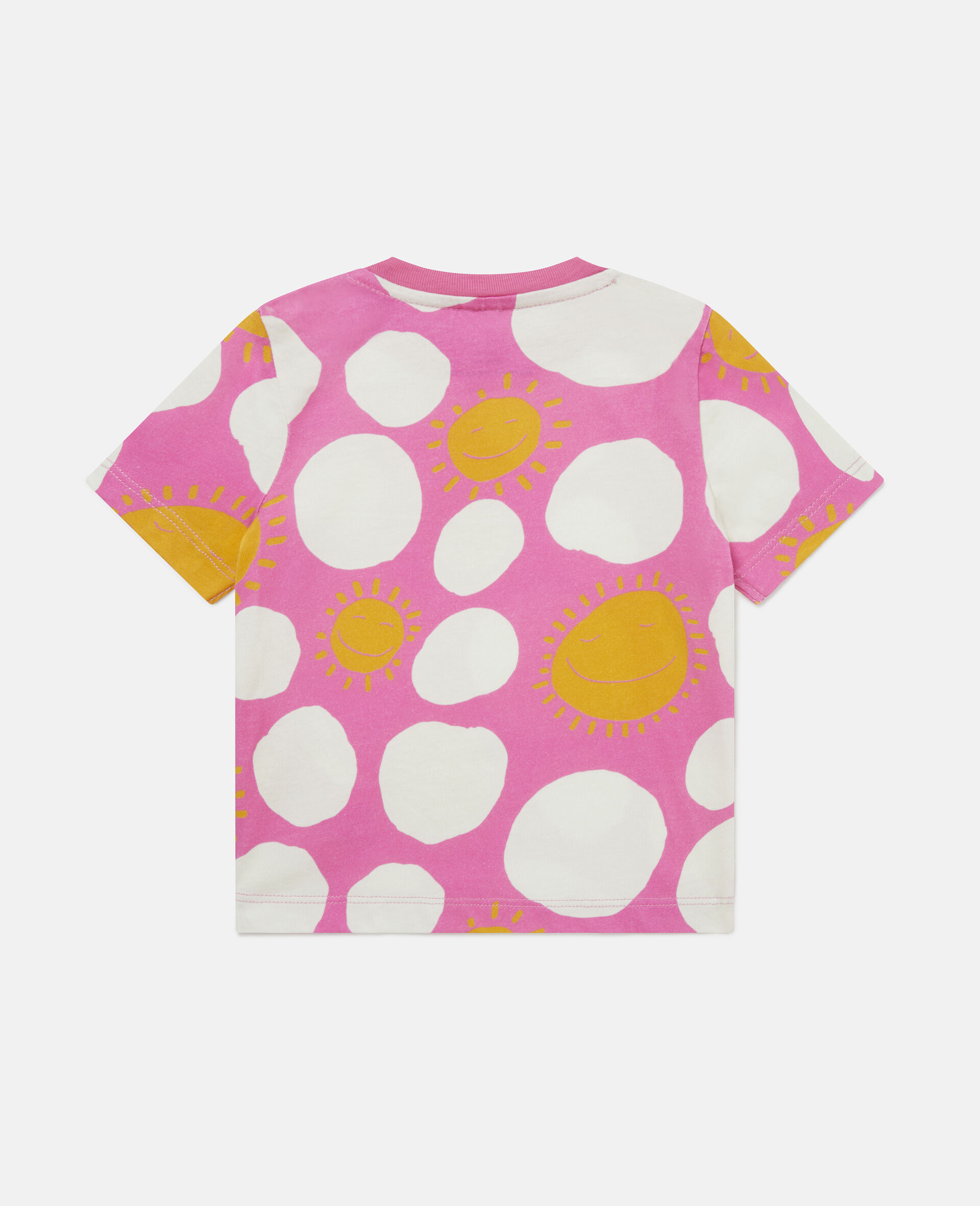 Sun Dot Cotton T-Shirt-Pink-large image number 2