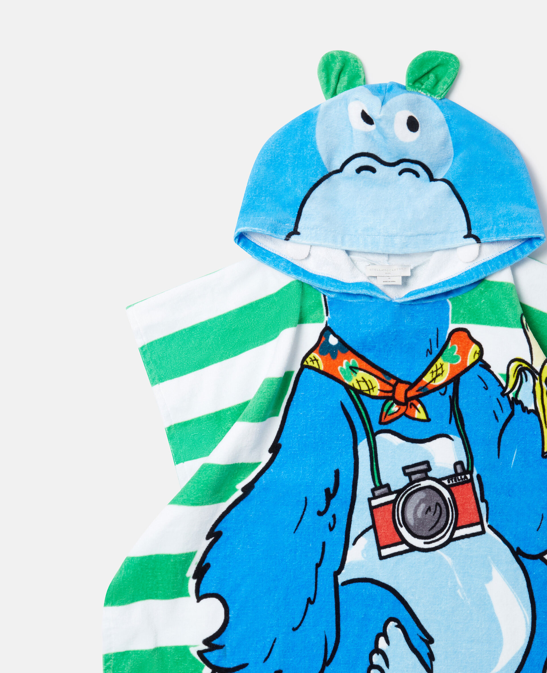 Monkey Hooded Towel-Green-large Monkey Hooded Towel-Green-large image number 1