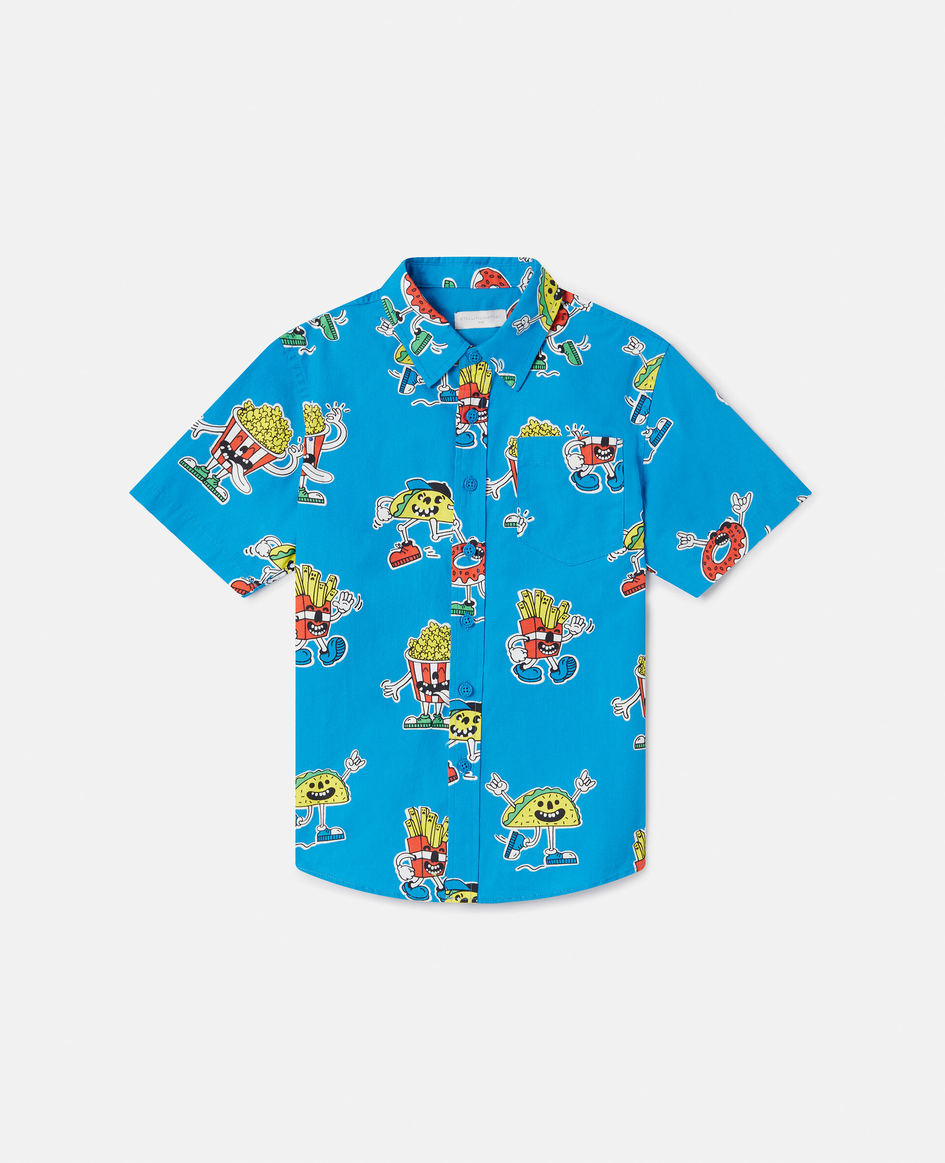 Fast Food Print Shirt-Multicolour-large image number 0
