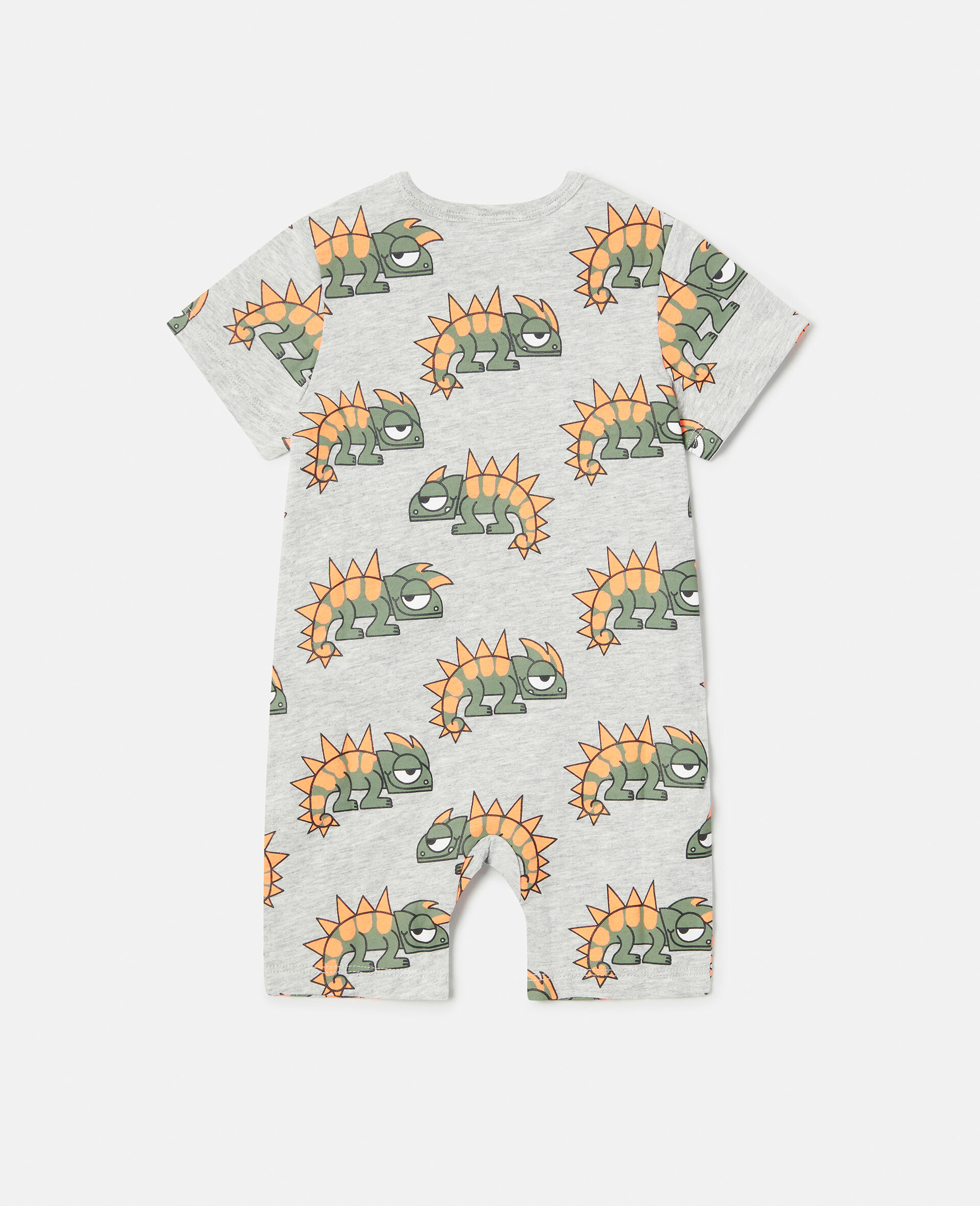 Gecko Print Romper-Grey-large image number 2