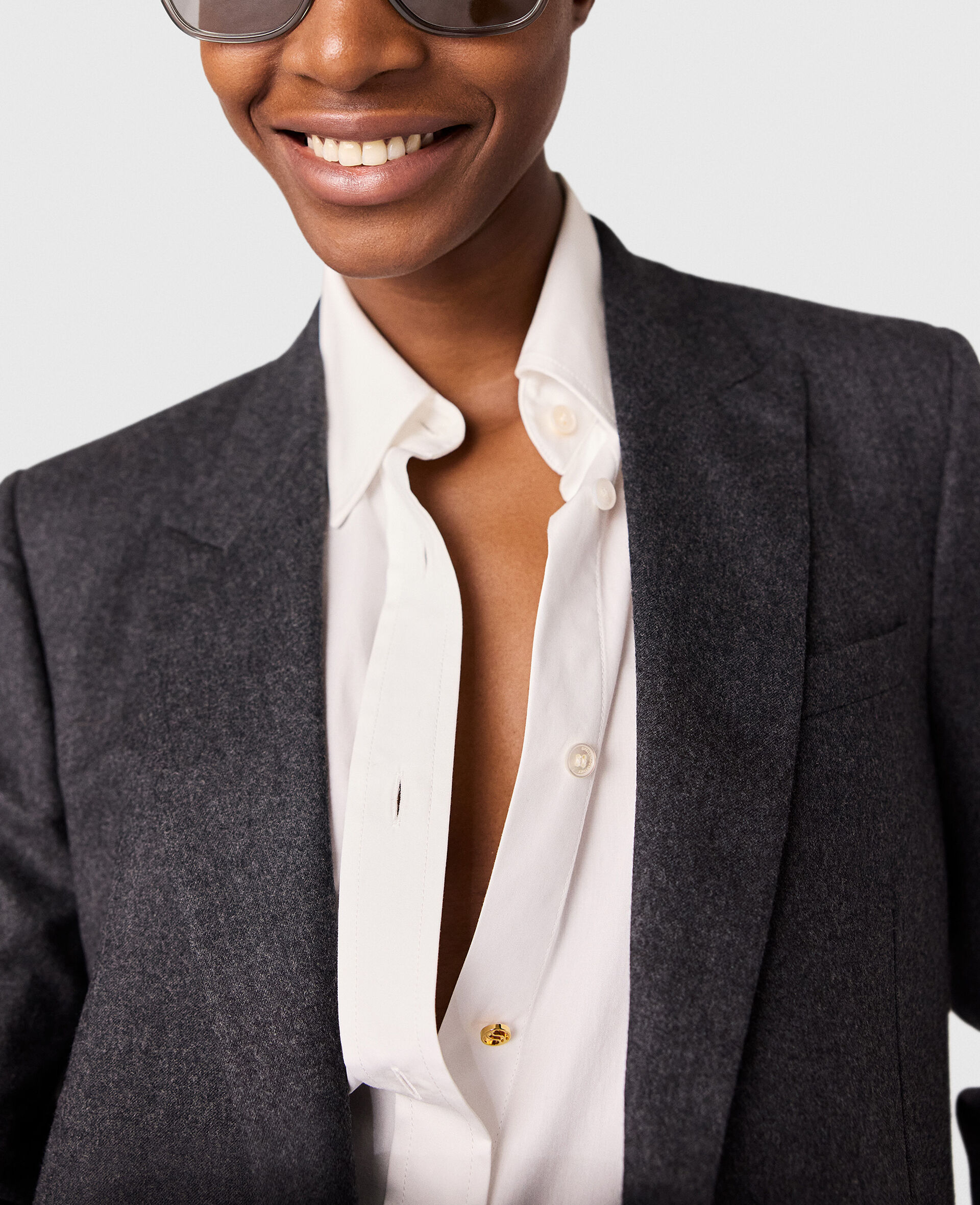 Einreihiger Blazer-Grau-large image number 3