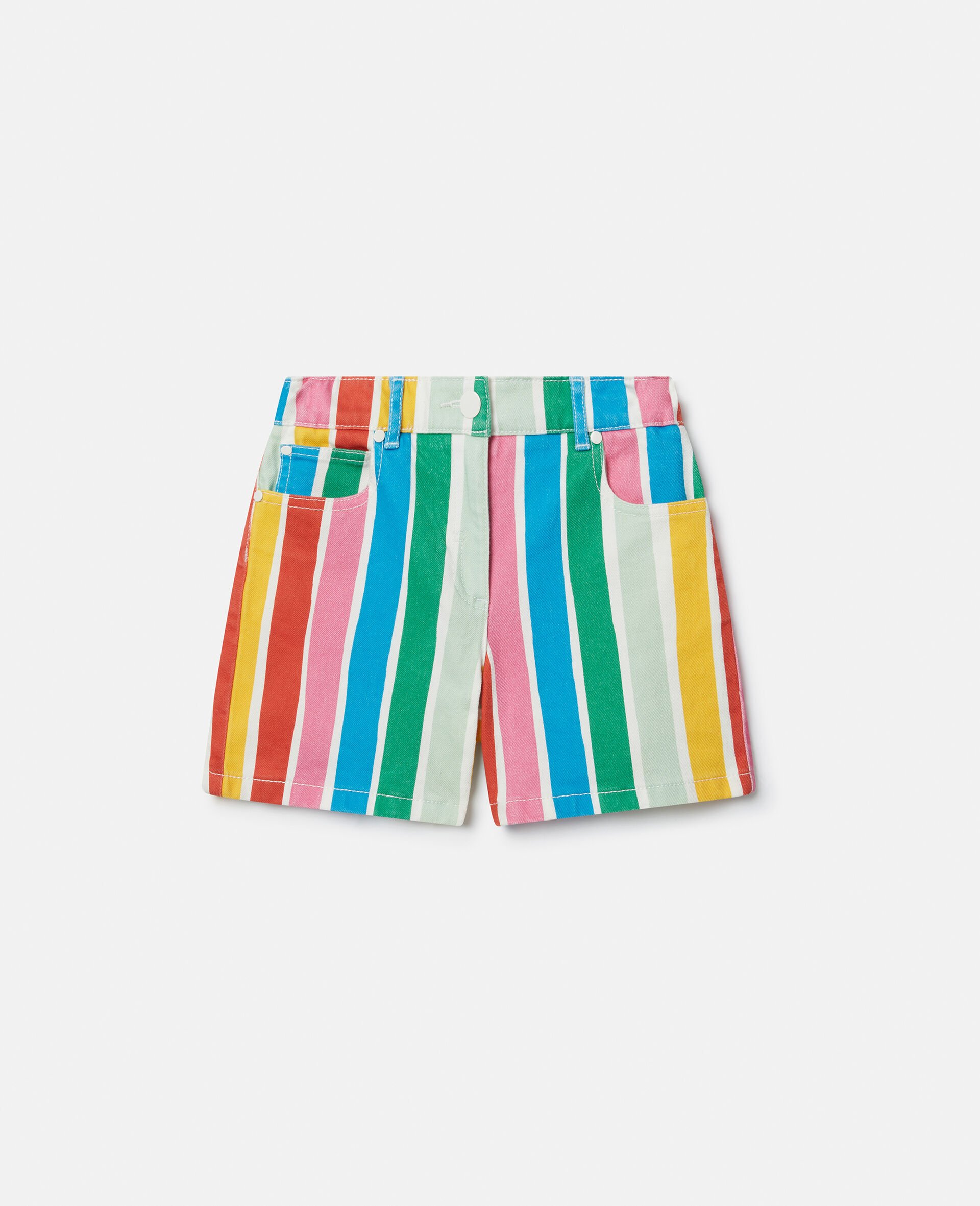 Striped Shorts-Multicolour-large image number 0