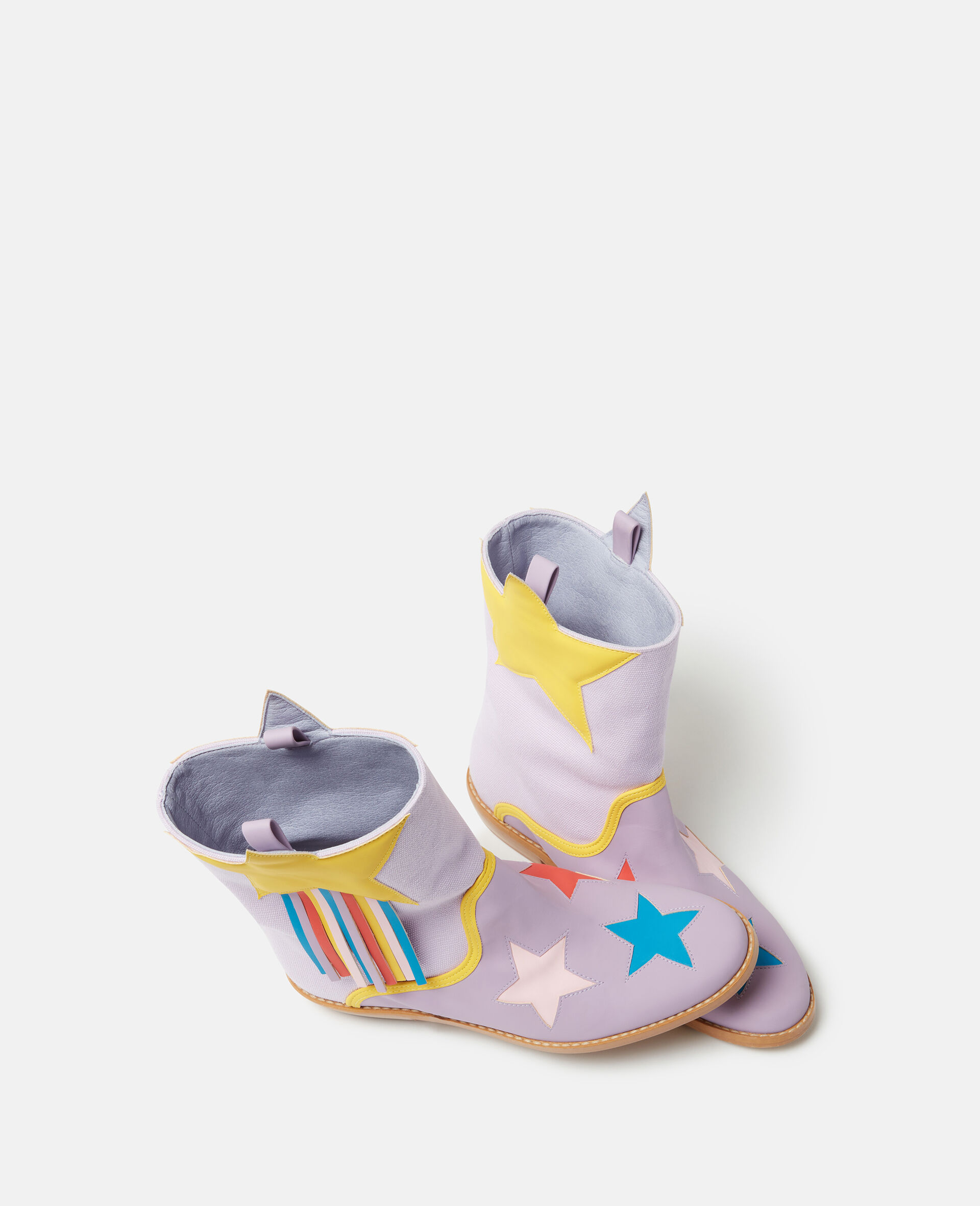 Star Pattern Western Boots-Multicoloured-large Star Pattern Western Boots-Multicoloured-large image number 3