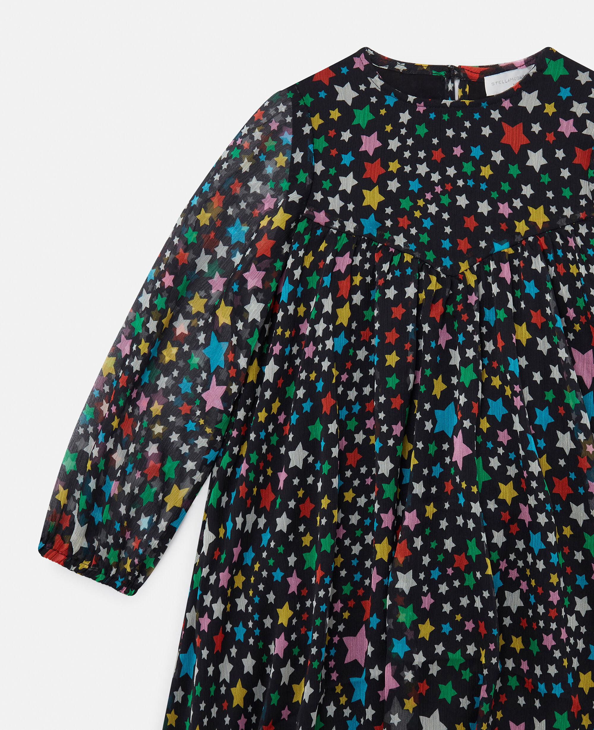 新品　stella mccartney 2025ss チェック柄ワンピース8A Women Multicolour Star Pattern Pleated Dress | Stella