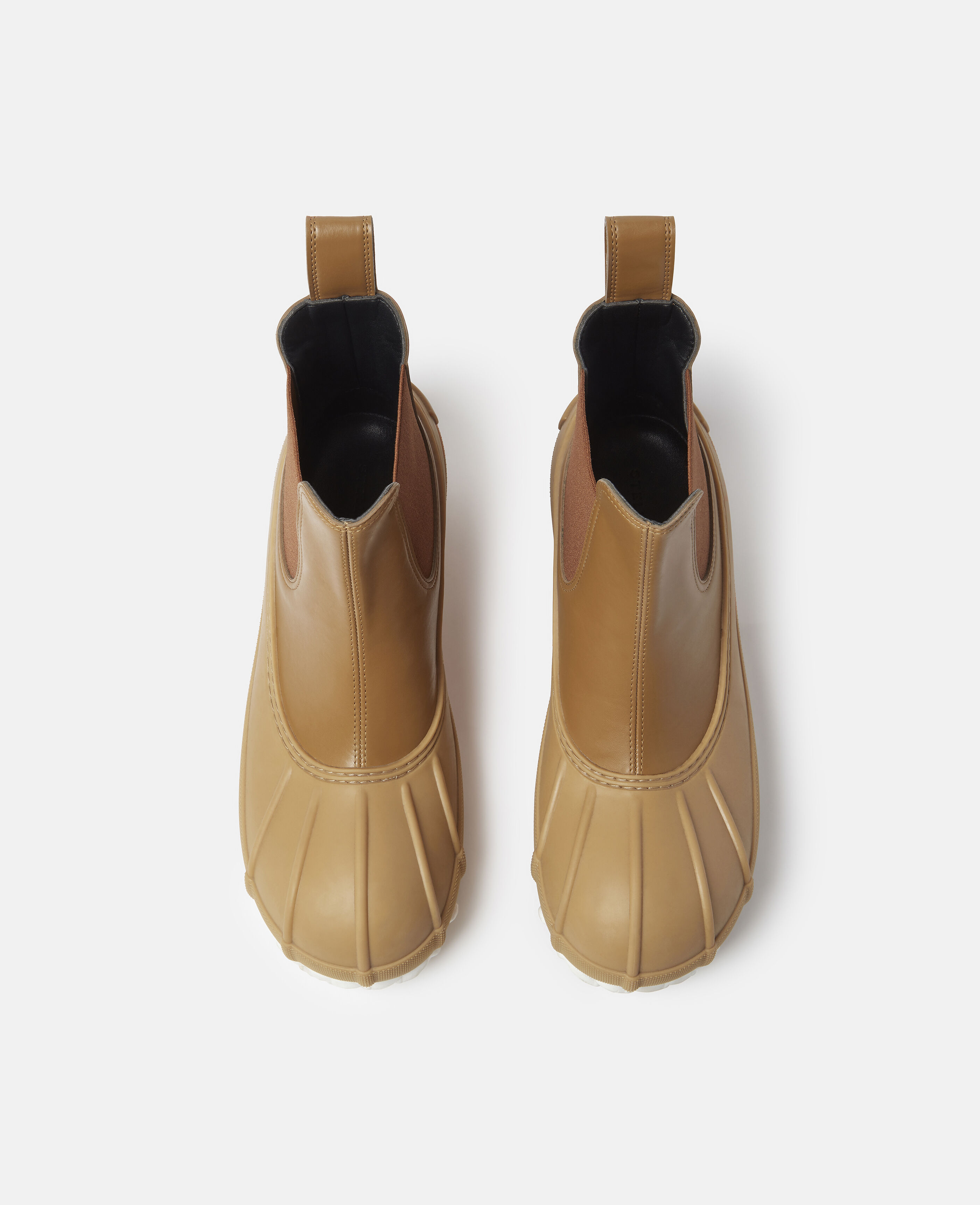 【STELLA MCCARTNEY】 Duck チェルシーラバーブーツ Women キャメル ダック シティ チェルシー ブーツ | Stella