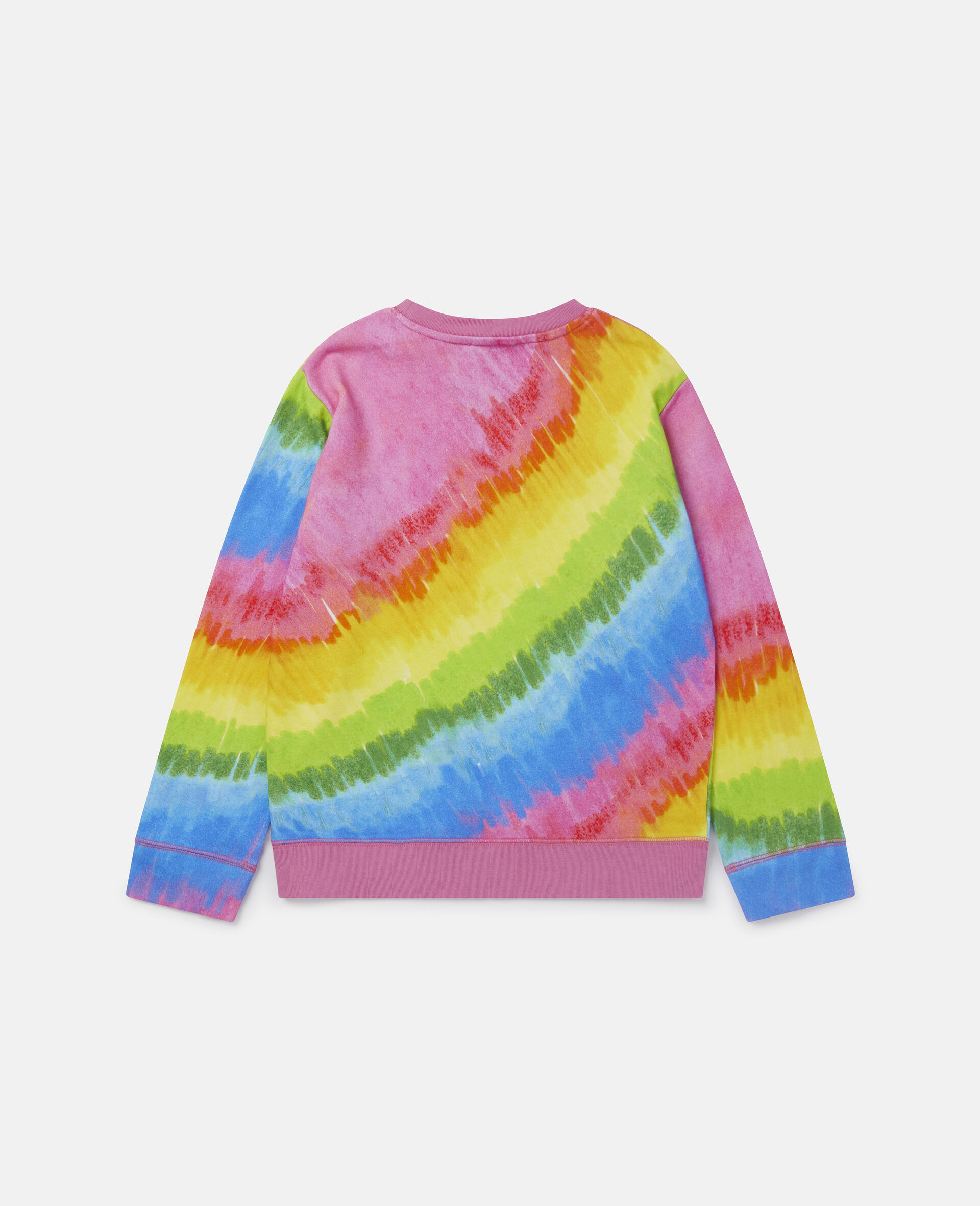 Rainbow Print Fleece Sweatshirt-Multicoloured-large image number 2