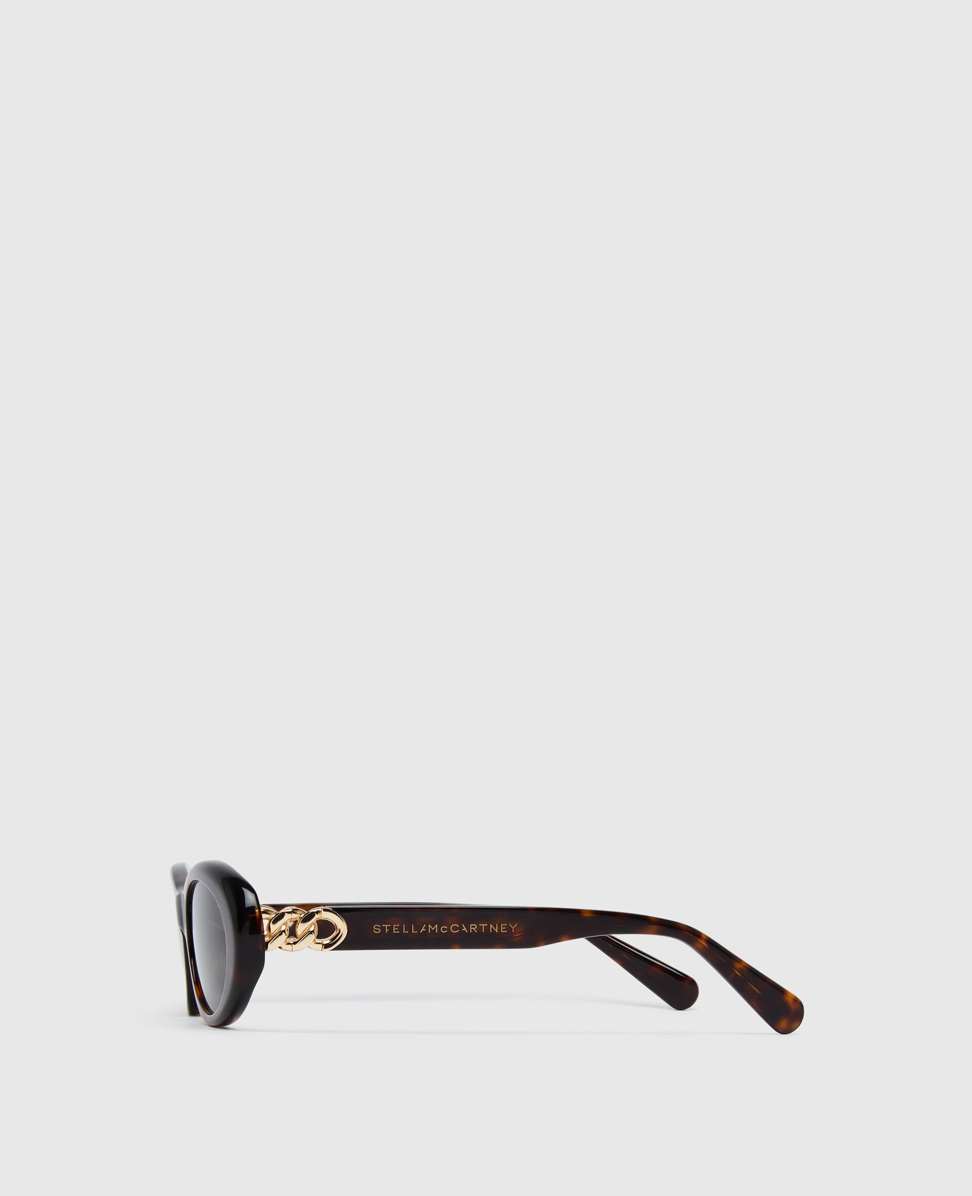 Logo Oval Sunglasses-Black-large image number 2