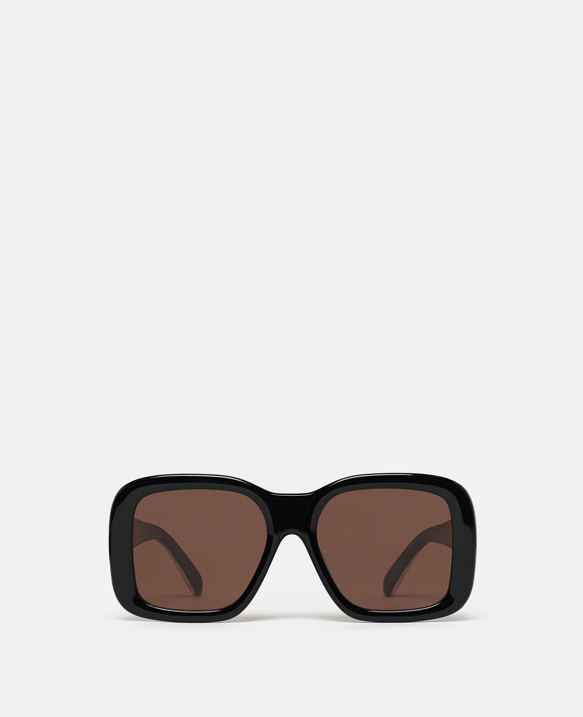 Oversized Square Sunglasses-Black-medium