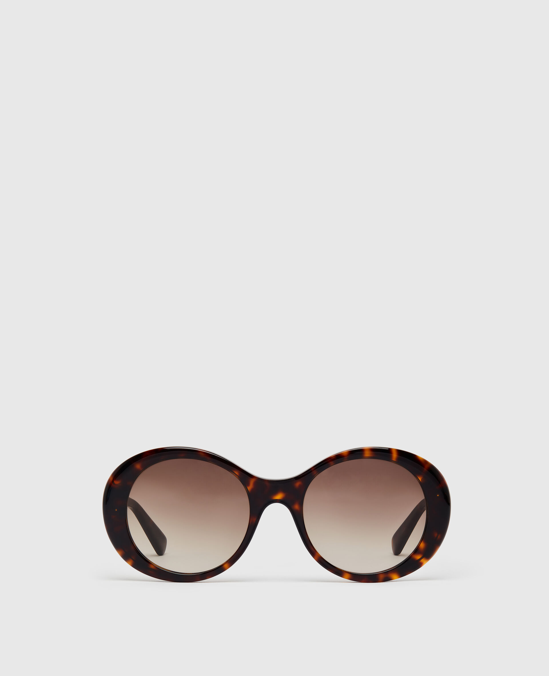 Oversized Round Gradient Sunglasses-Brown-medium