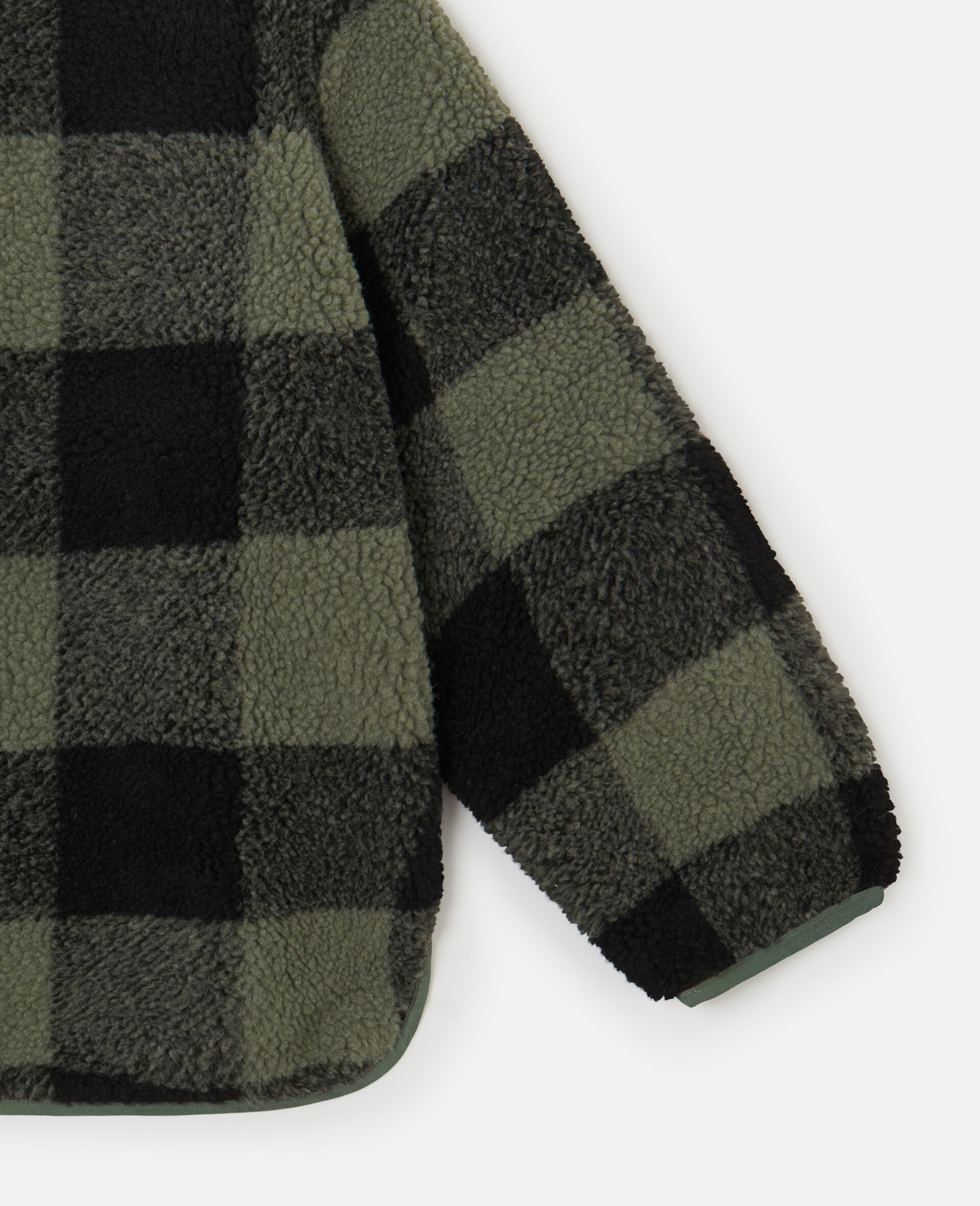 Check Print Fleece-Green-large Check Print Fleece-Green-large image number 3