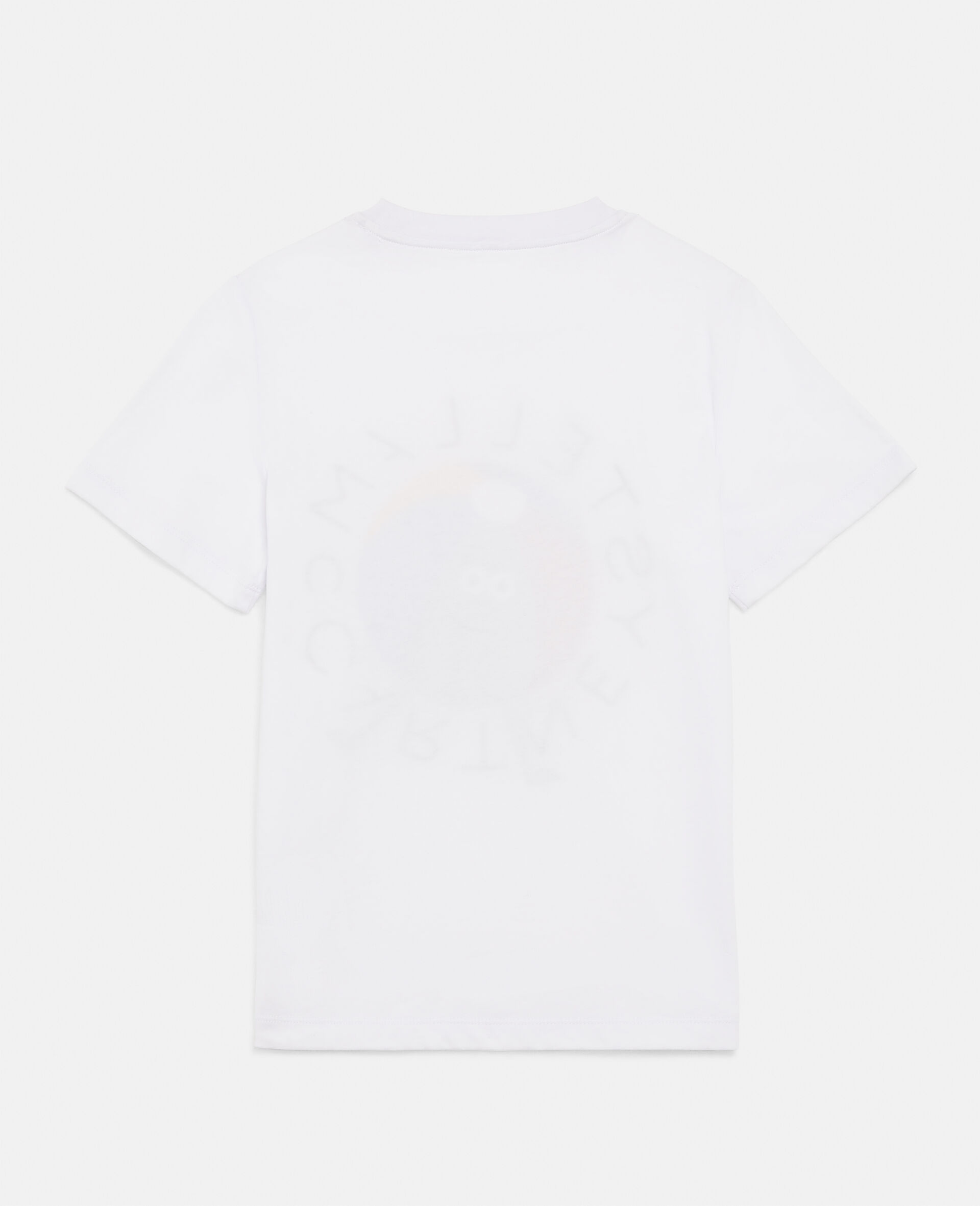 T-shirt en coton à motif ballon de plage et logo -Blanc-large image number 2