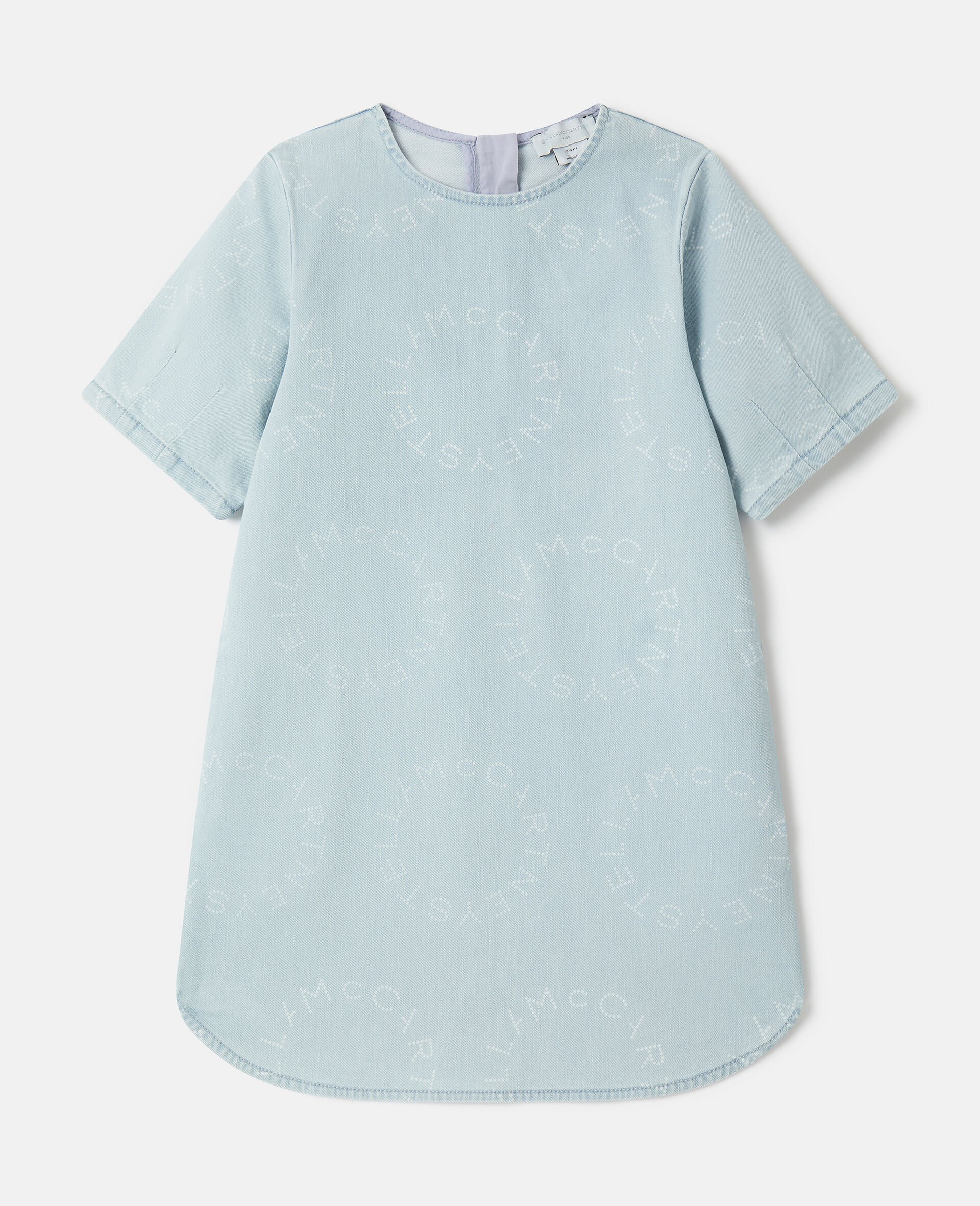 Robe en jean à logo-Bleu-large image number 0