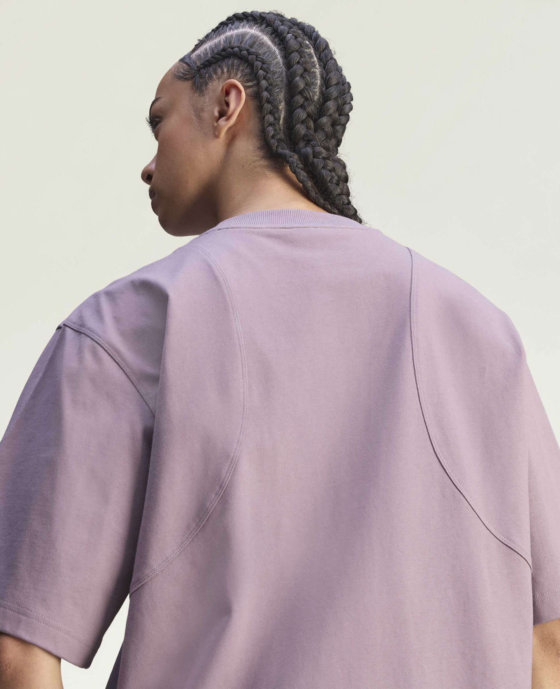 ロゴ オーバーサイズTシャツ-Purple-large image number 2