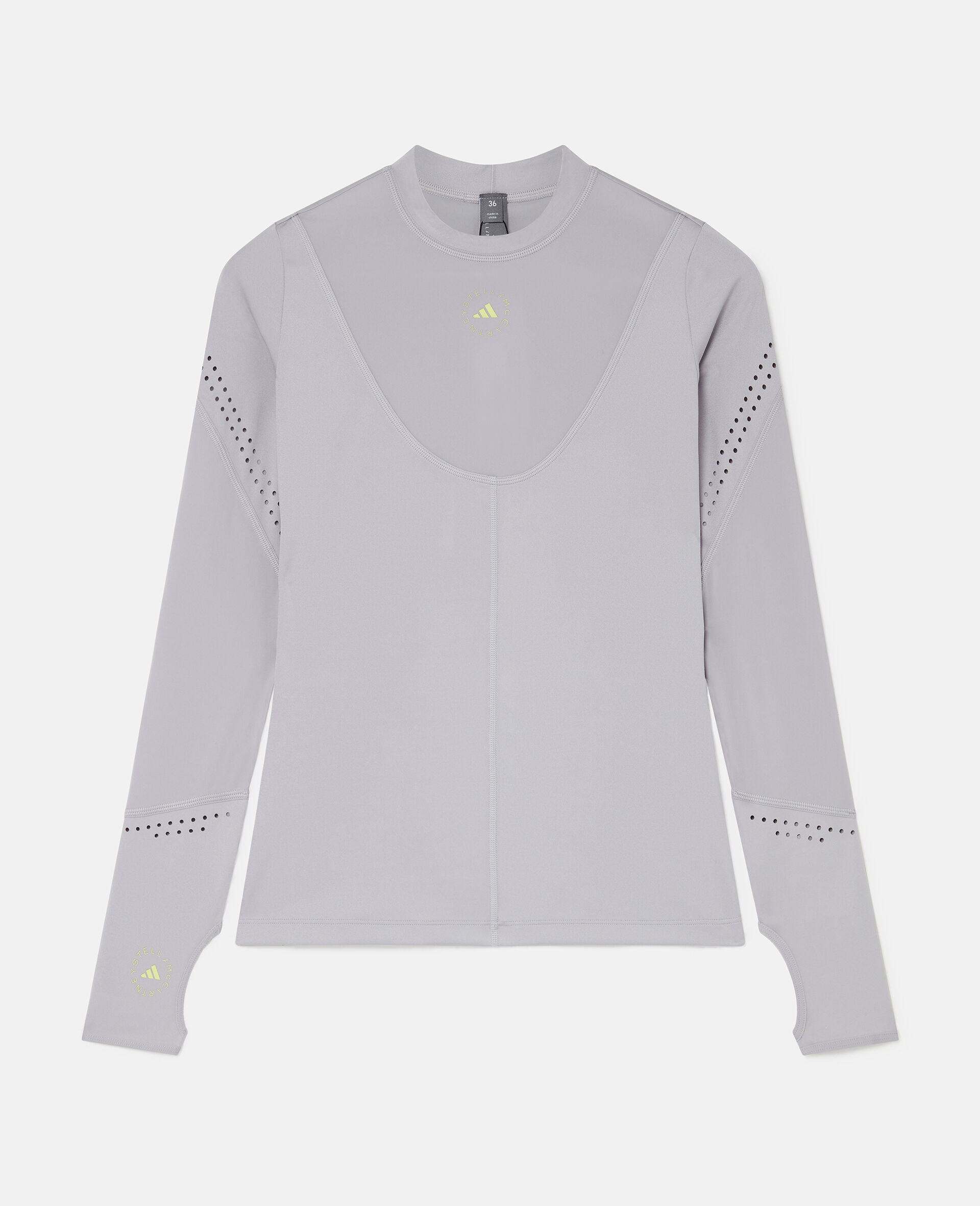 TruePurpose Training Long Sleeve Top-Grey-large image number 0