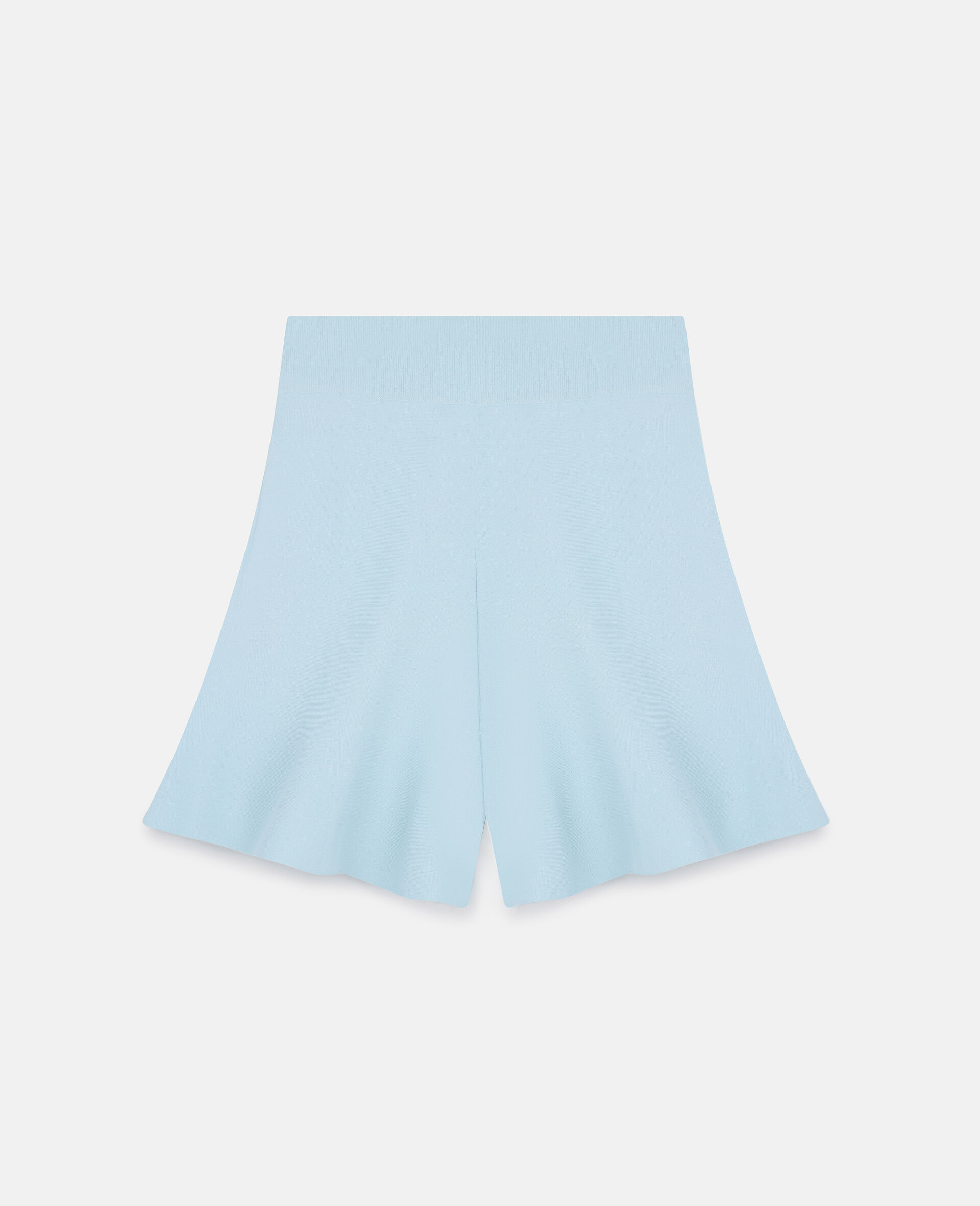 Compact Knit Shorts-Blue-large