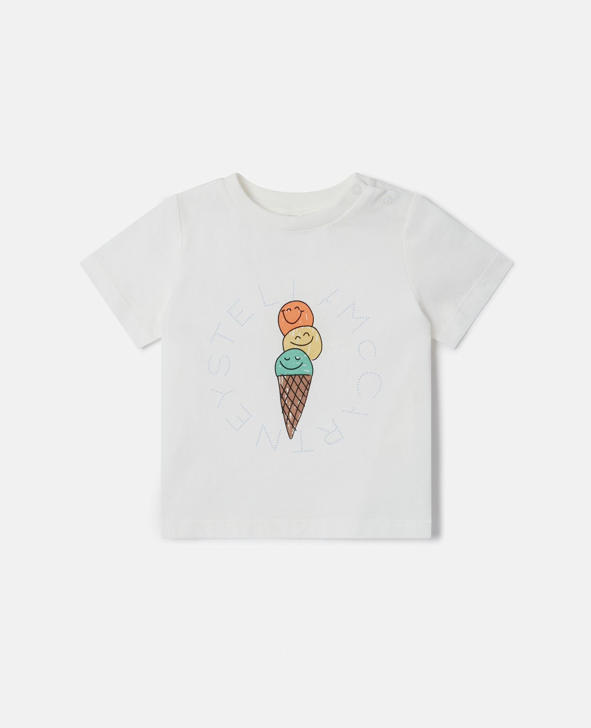 Ice Cream Graphic T-Shirt-Cream-large image number 0