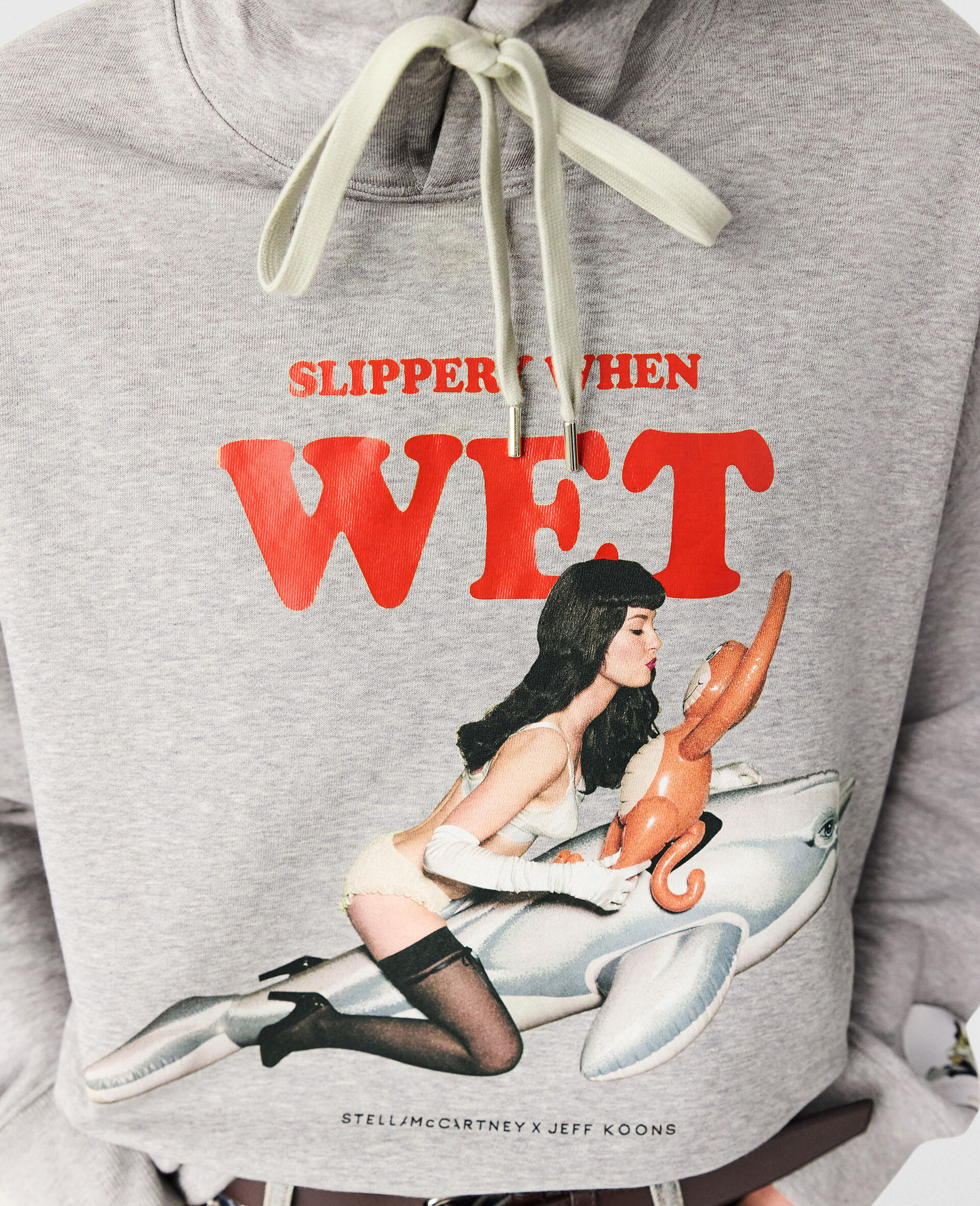 Jeff Koons Slippery When Wet Hoodie-Grey-large image number 3
