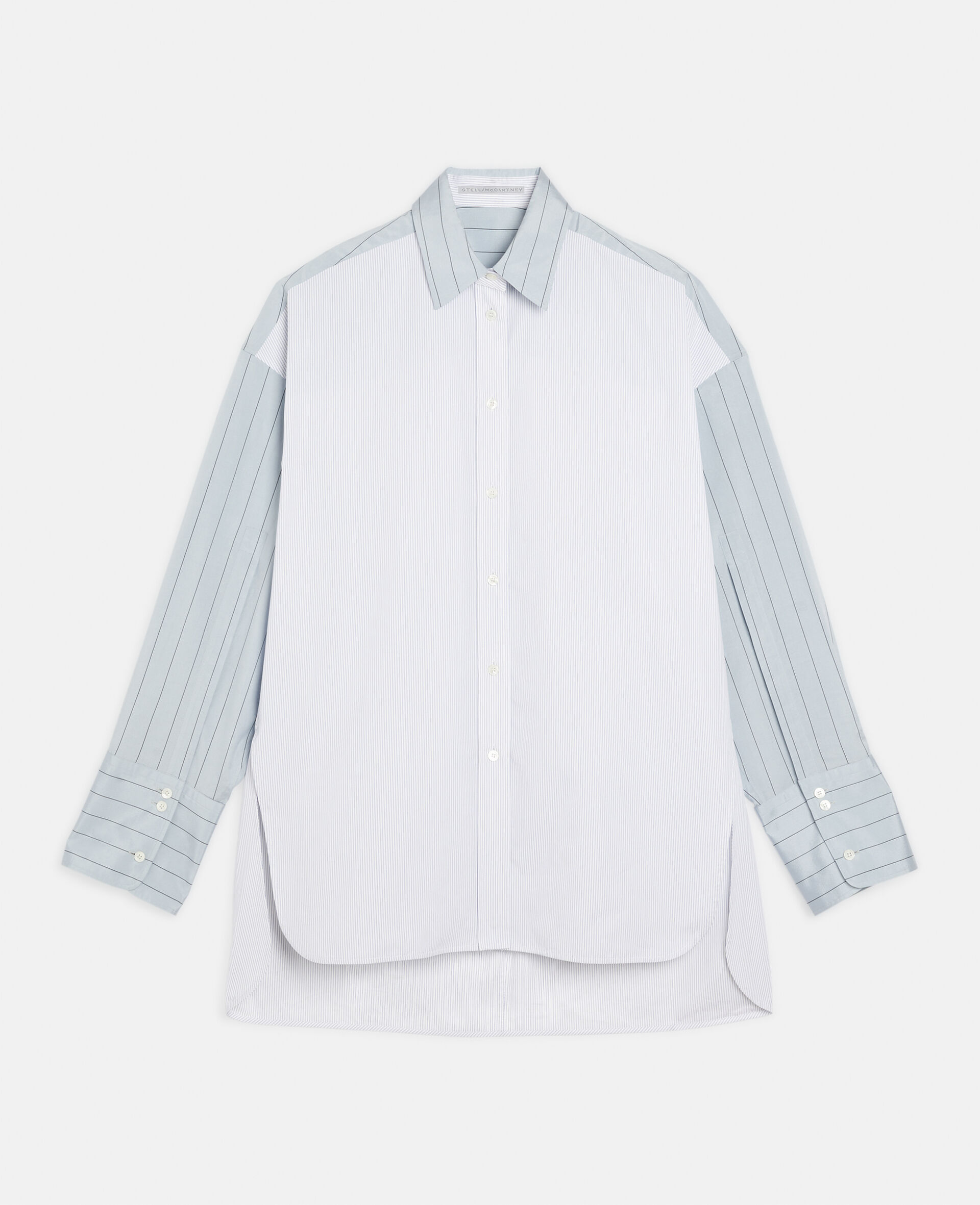 Oversized Cotton Shirt-White-large