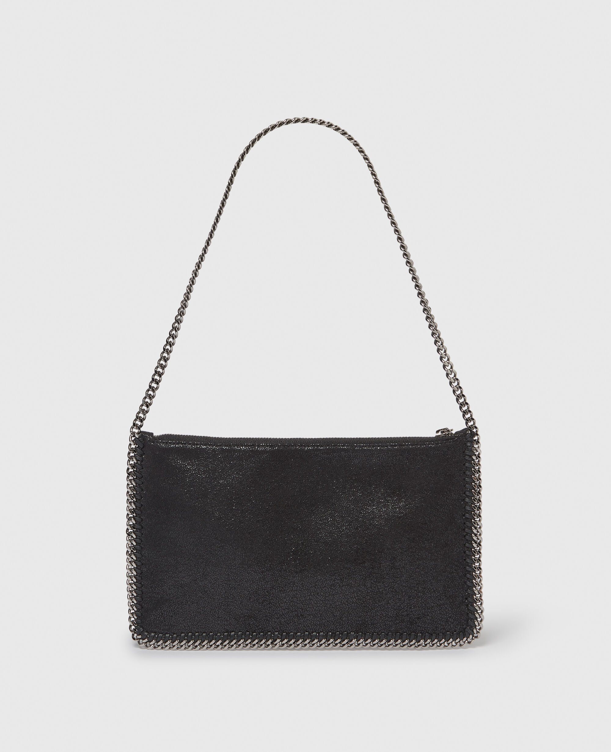 STELLA McCARTNEY ブラックショルダーバッグ Women Black Falabella Pochette Shoulder Bag | Stella McCartney US