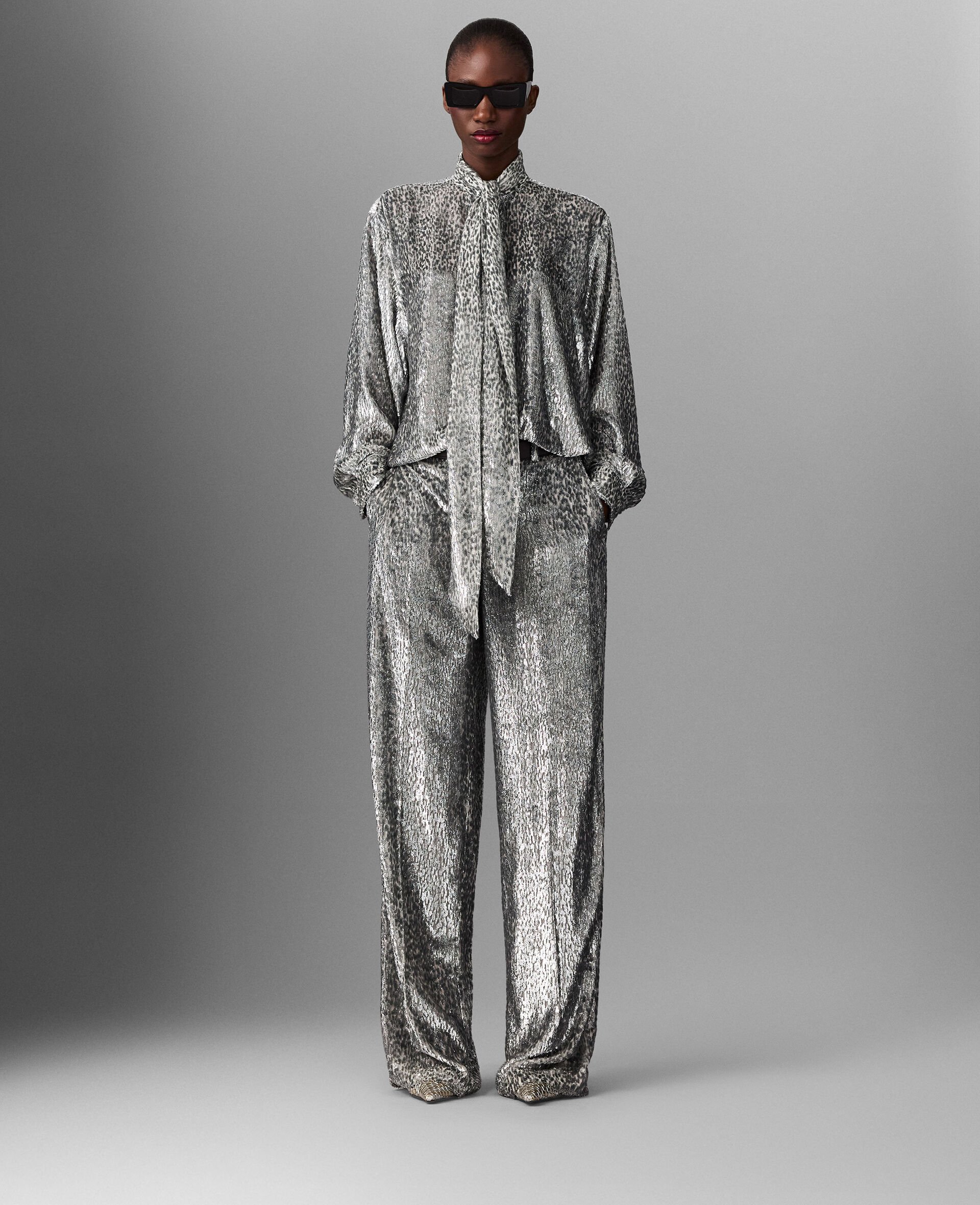 FIL COUPE TROUSERS-Silver-large image number 5